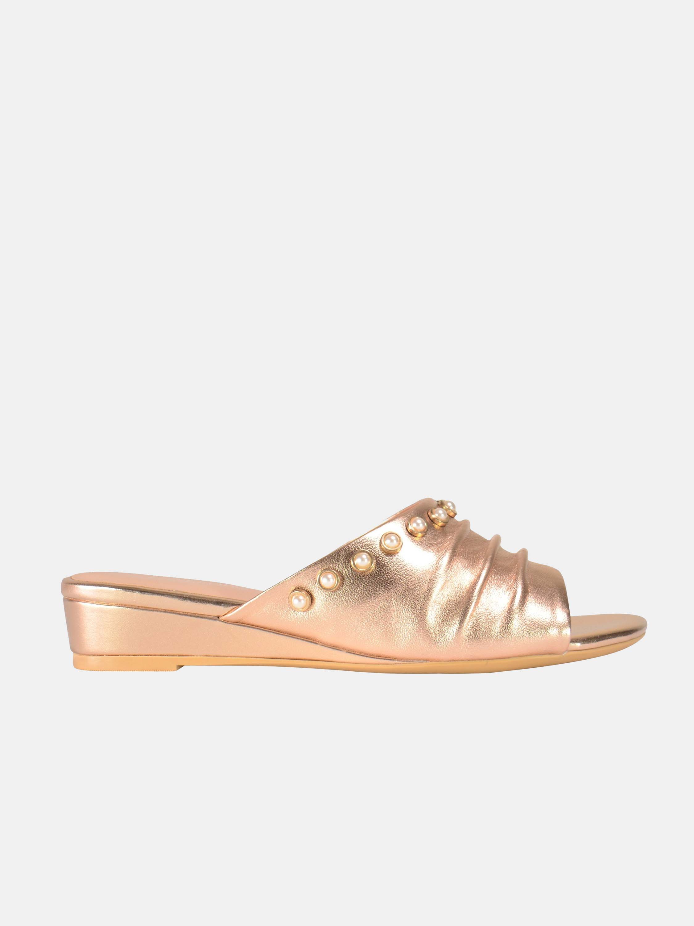 Josef Seibel Pearl Studded Slider Sandals #color_Gold