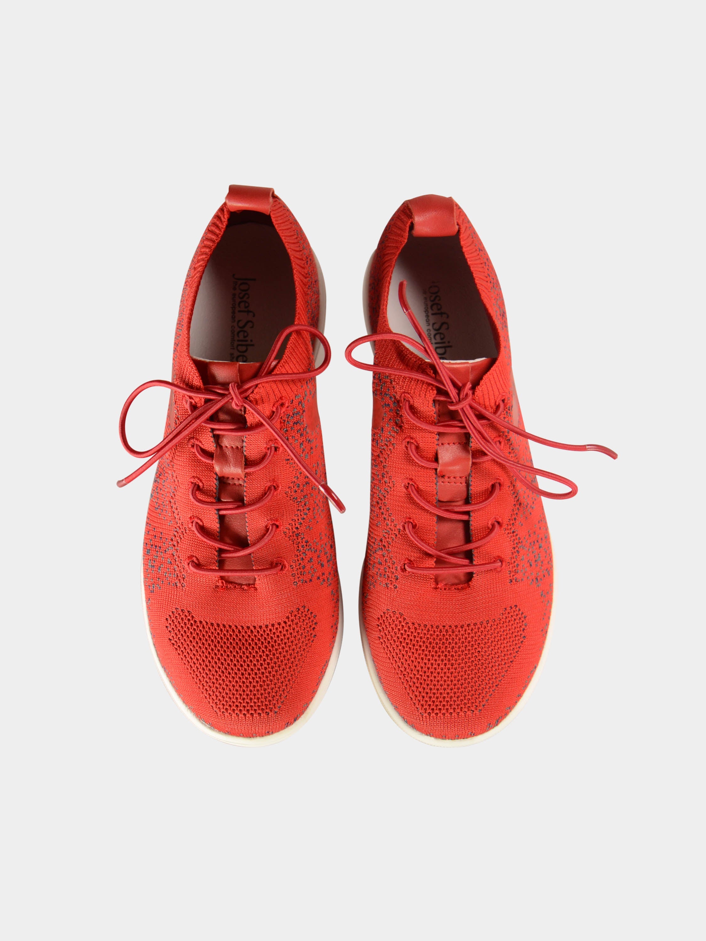 Josef Seibel Sina 43 Lace Up Trainers #color_Red