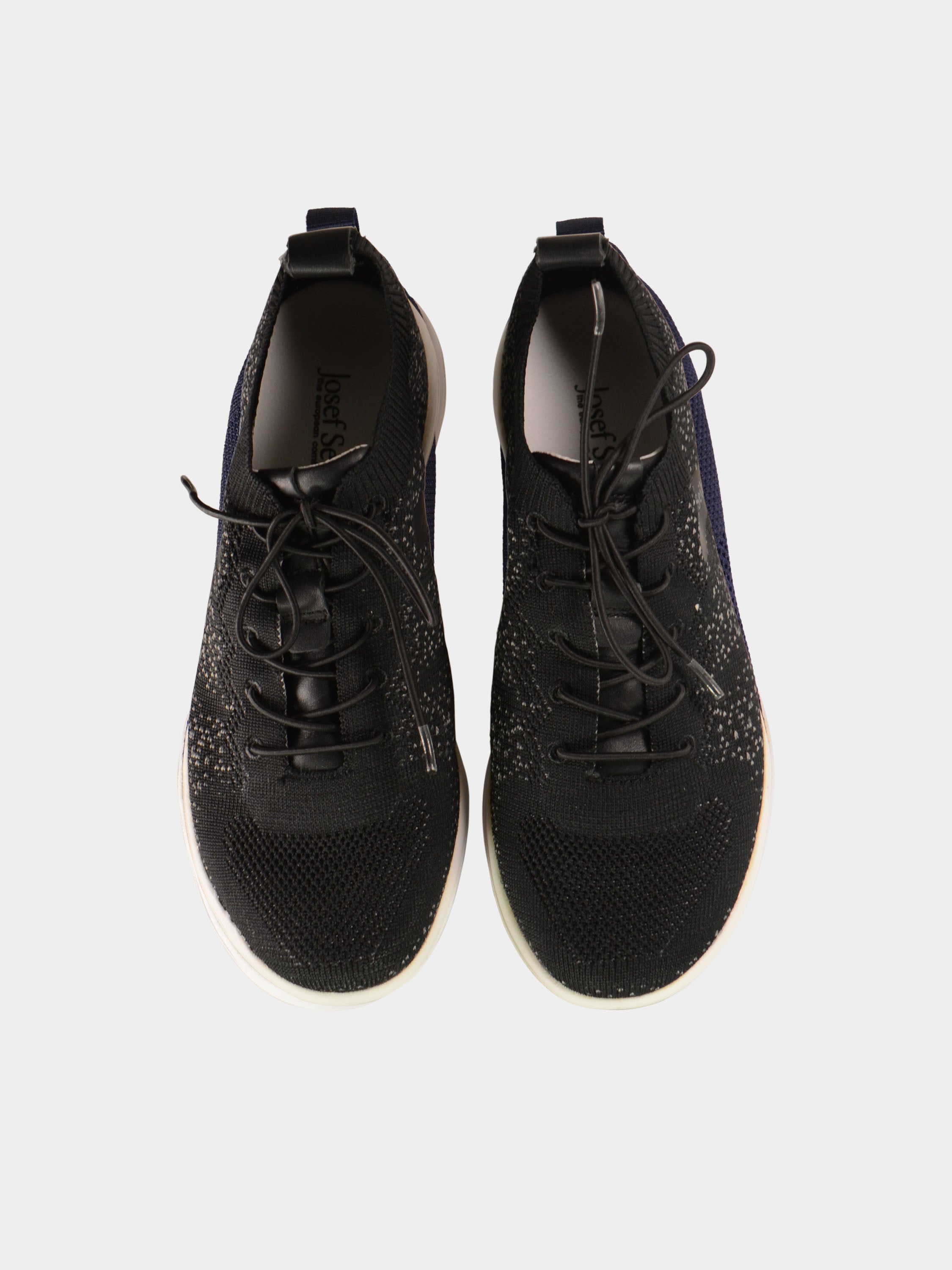 Josef Seibel Sina 43 Lace Up Trainers #color_Black