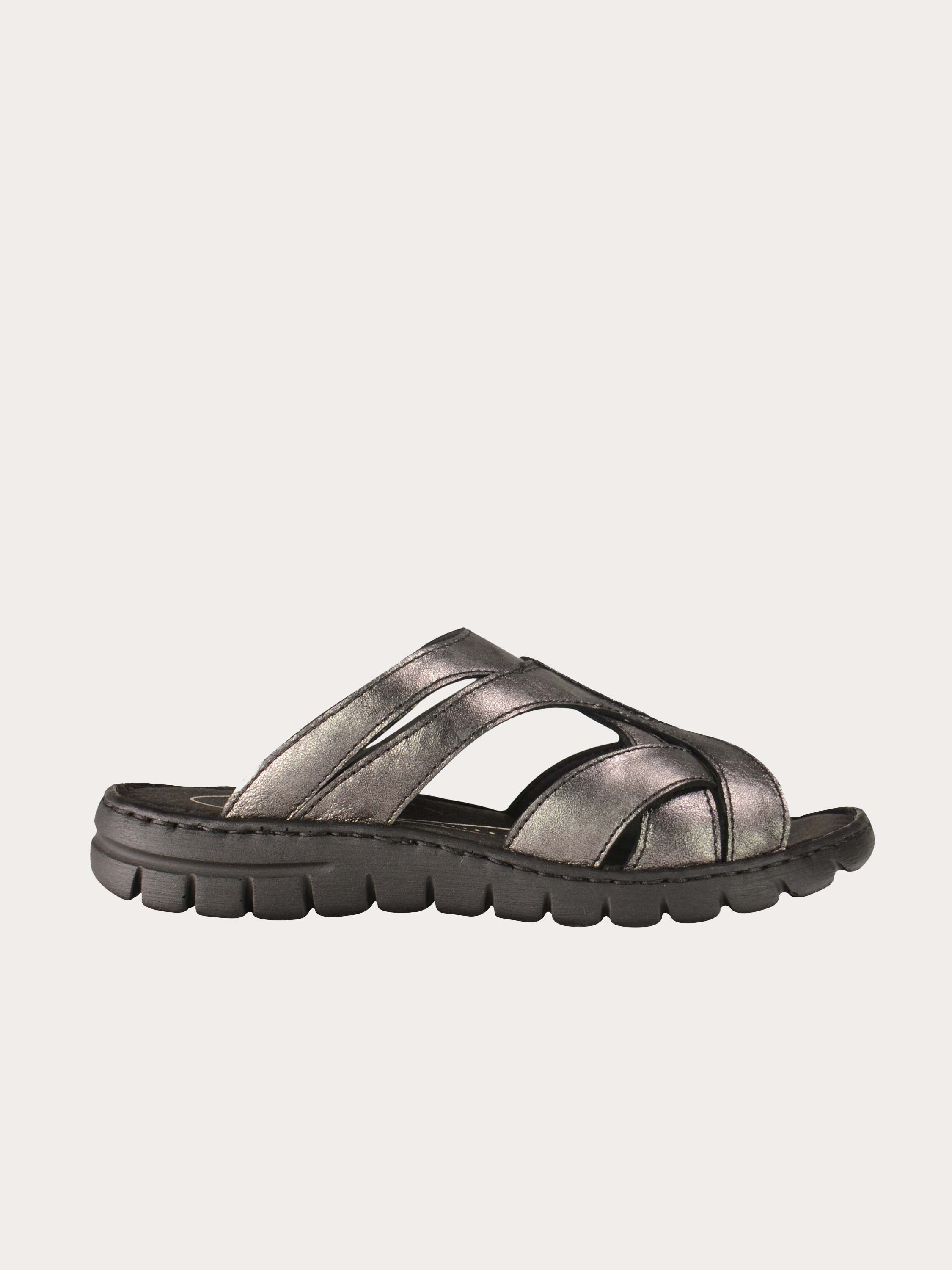 Josef Seibel Women Gray Slider Sandals #color_Gray