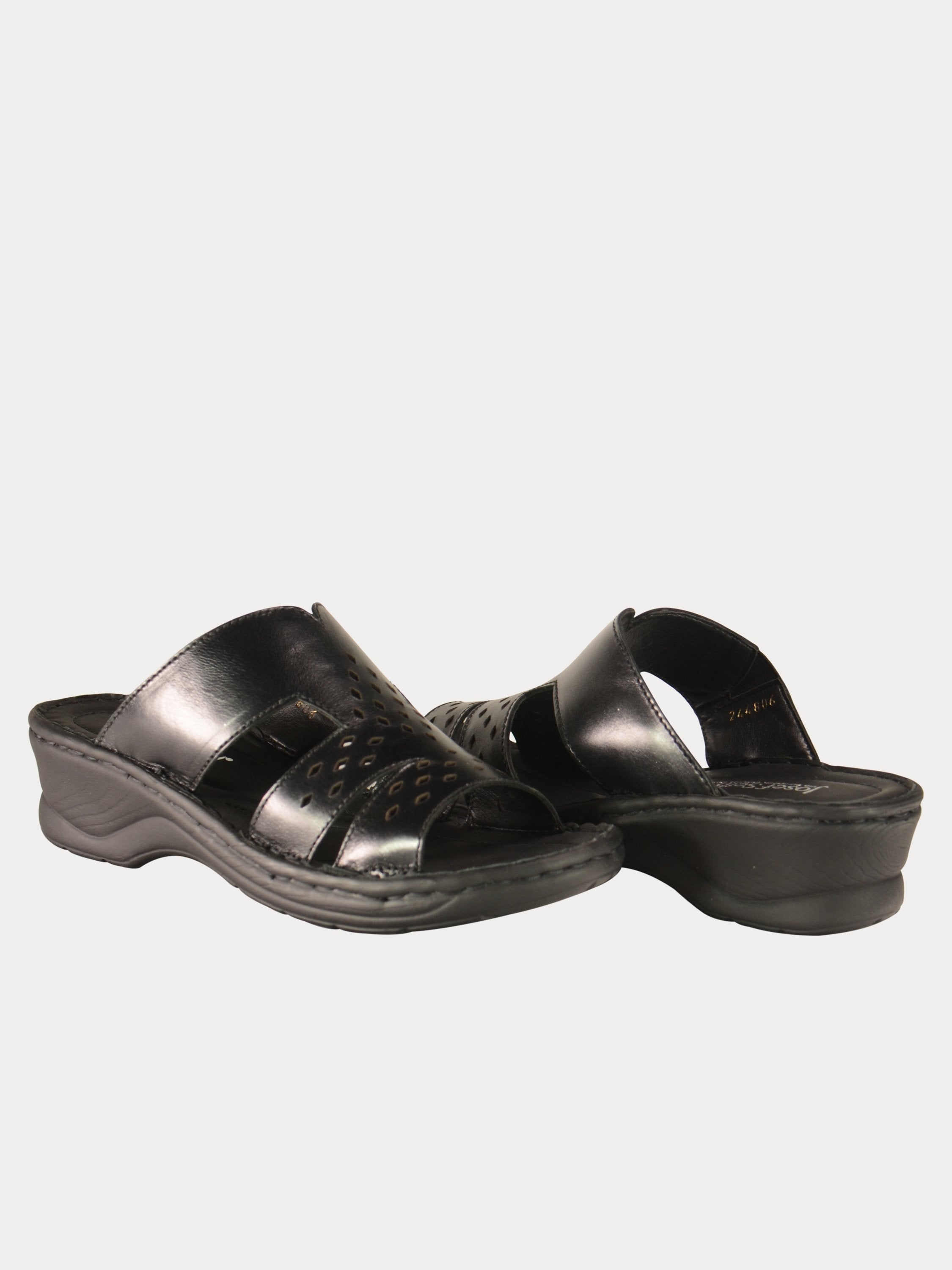 Josef Seibel Women Slider Casual Sandals #color_Black