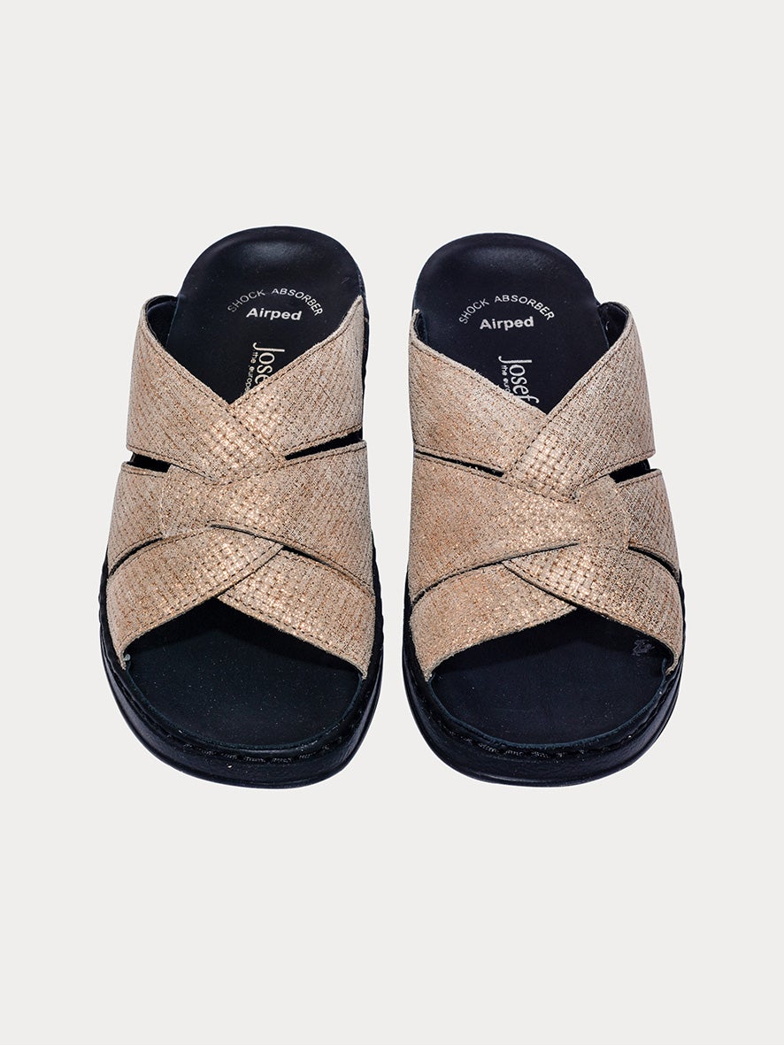 Josef Seibel Women Slider Sandals #color_Brown