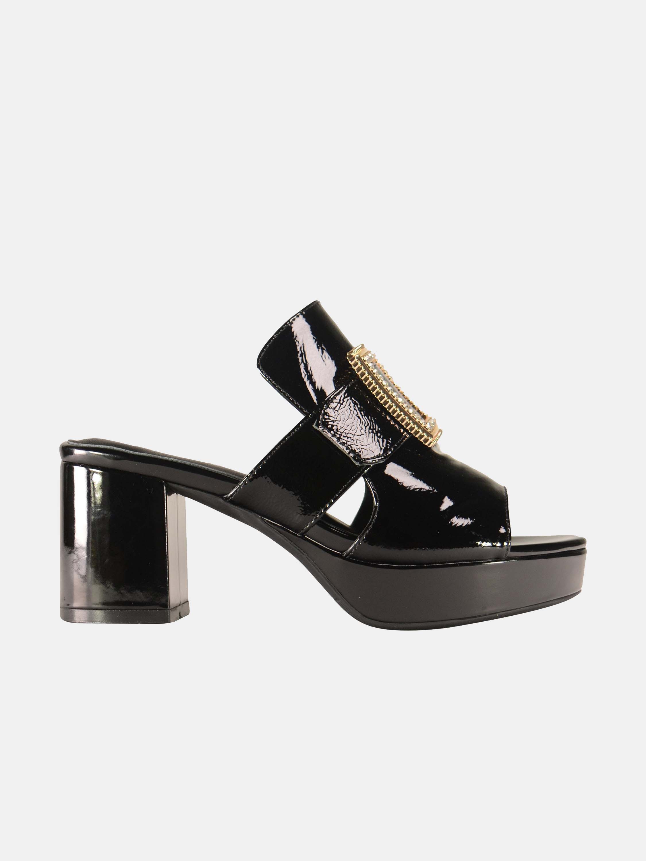 Josef Seibel Women Square Buckle Heels #color_Black