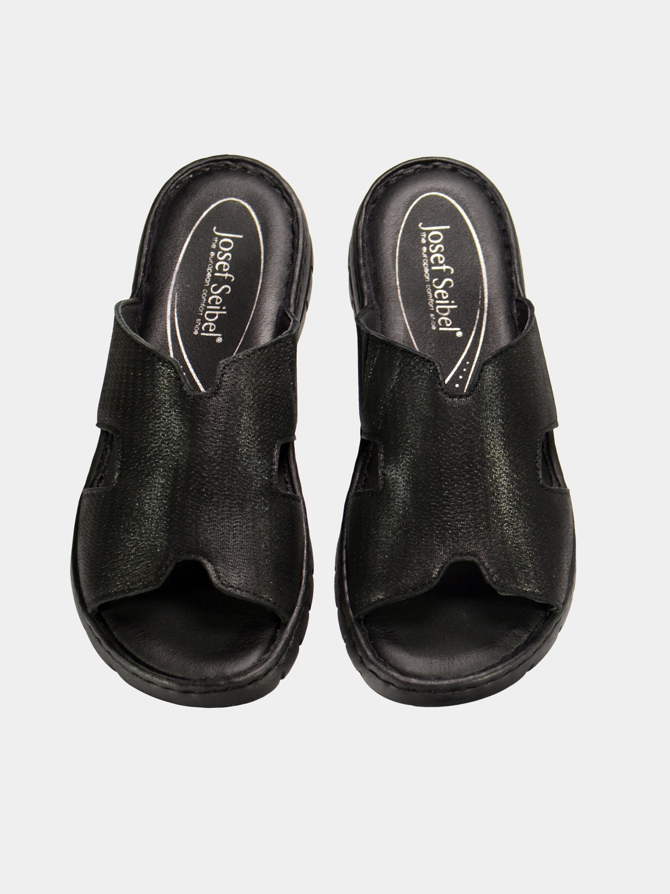 Josef Seibel Women's Classic Slider Sandals #color_Black