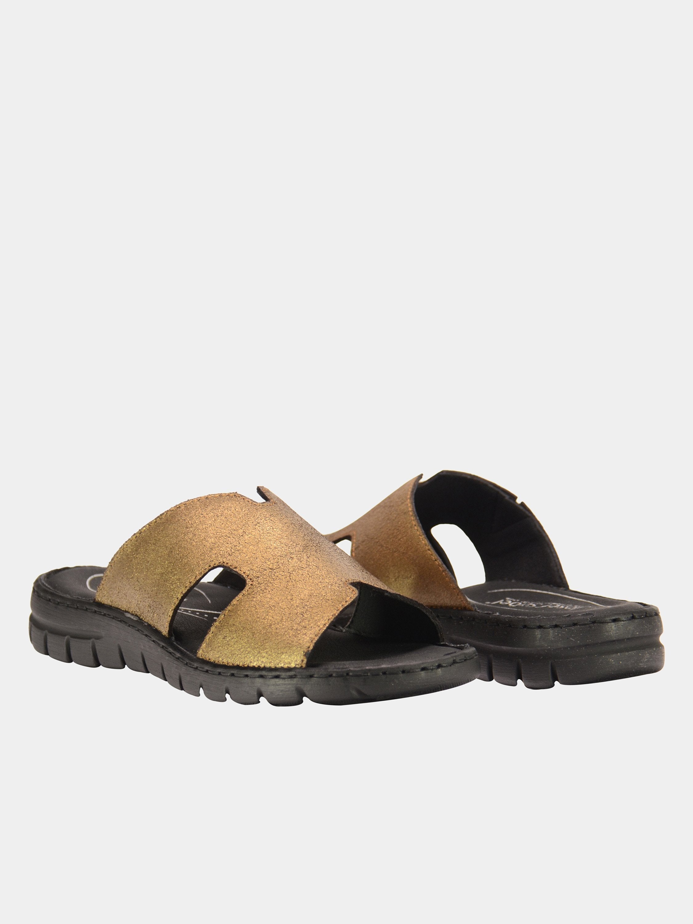 Josef Seibel Women's Classic Slider Sandals #color_Gold