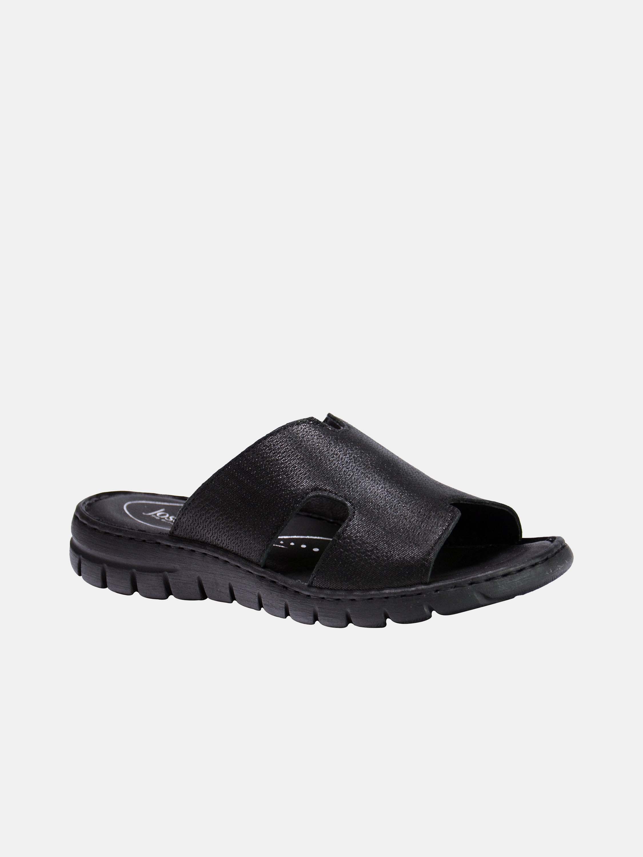 Josef Seibel Women's Classic Slider Sandals #color_Black