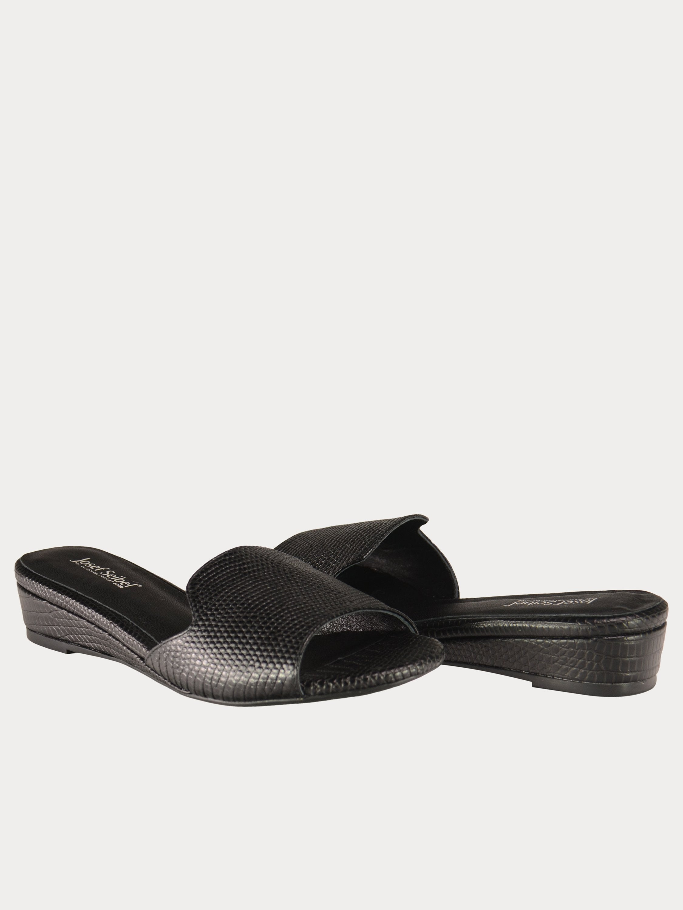 Josef Seibel Women's Micro Sandals #color_Black