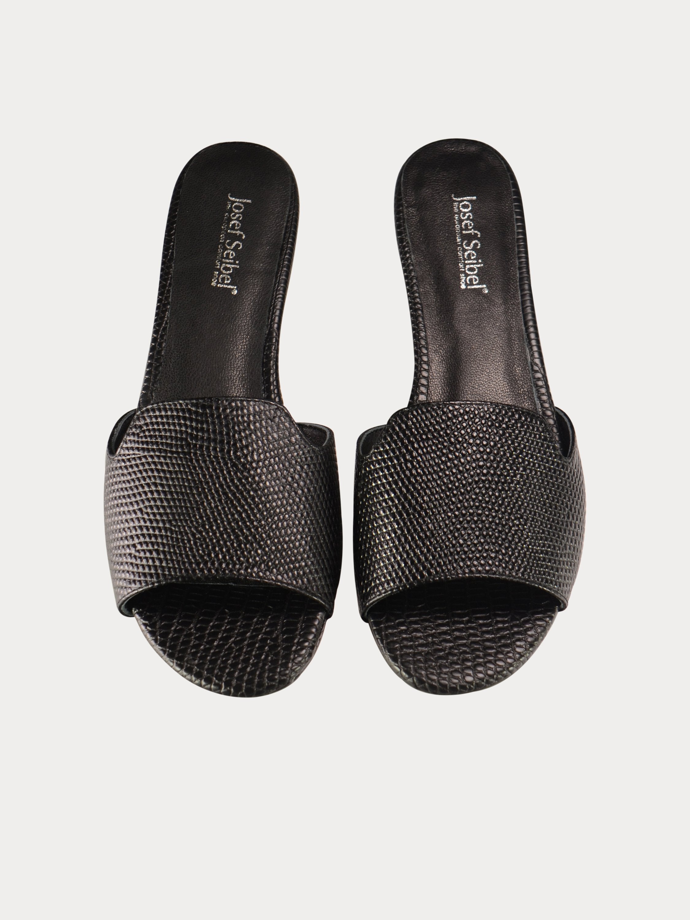 Josef Seibel Women's Micro Sandals #color_Black