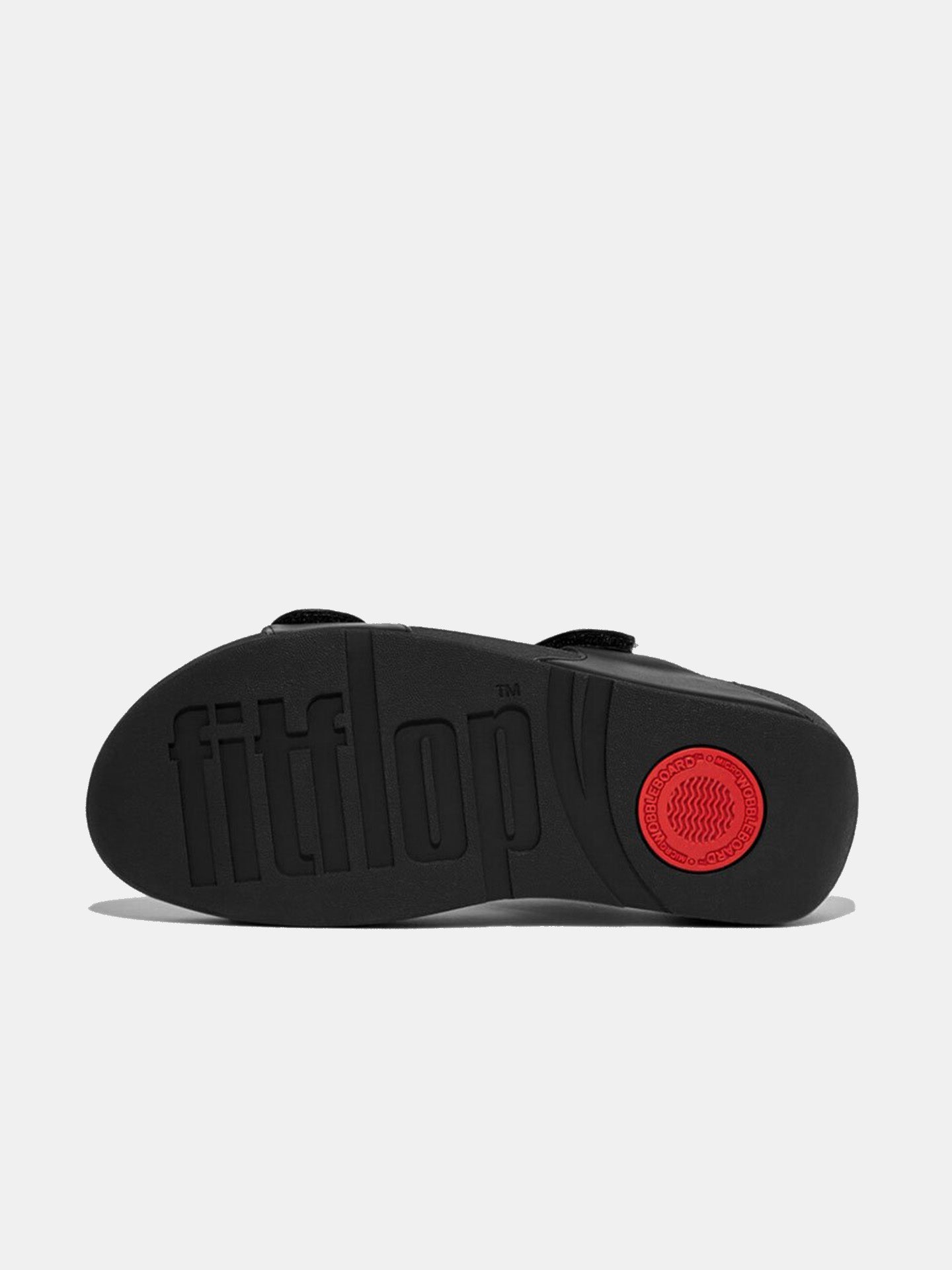 Fitflop Women's Lulu Adjustable Leather Slides #color_Black