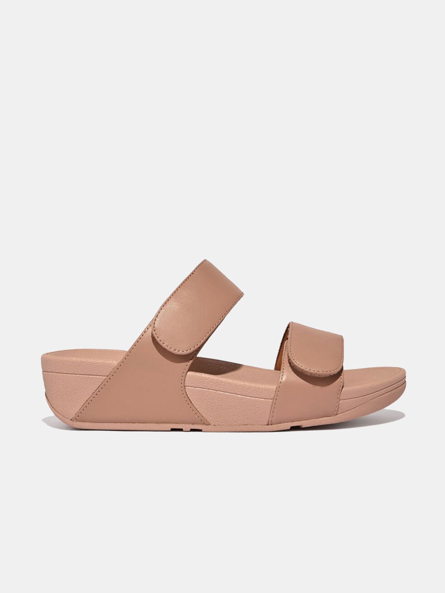Fitflop Women's Lulu Adjustable Leather Slides #color_Beige