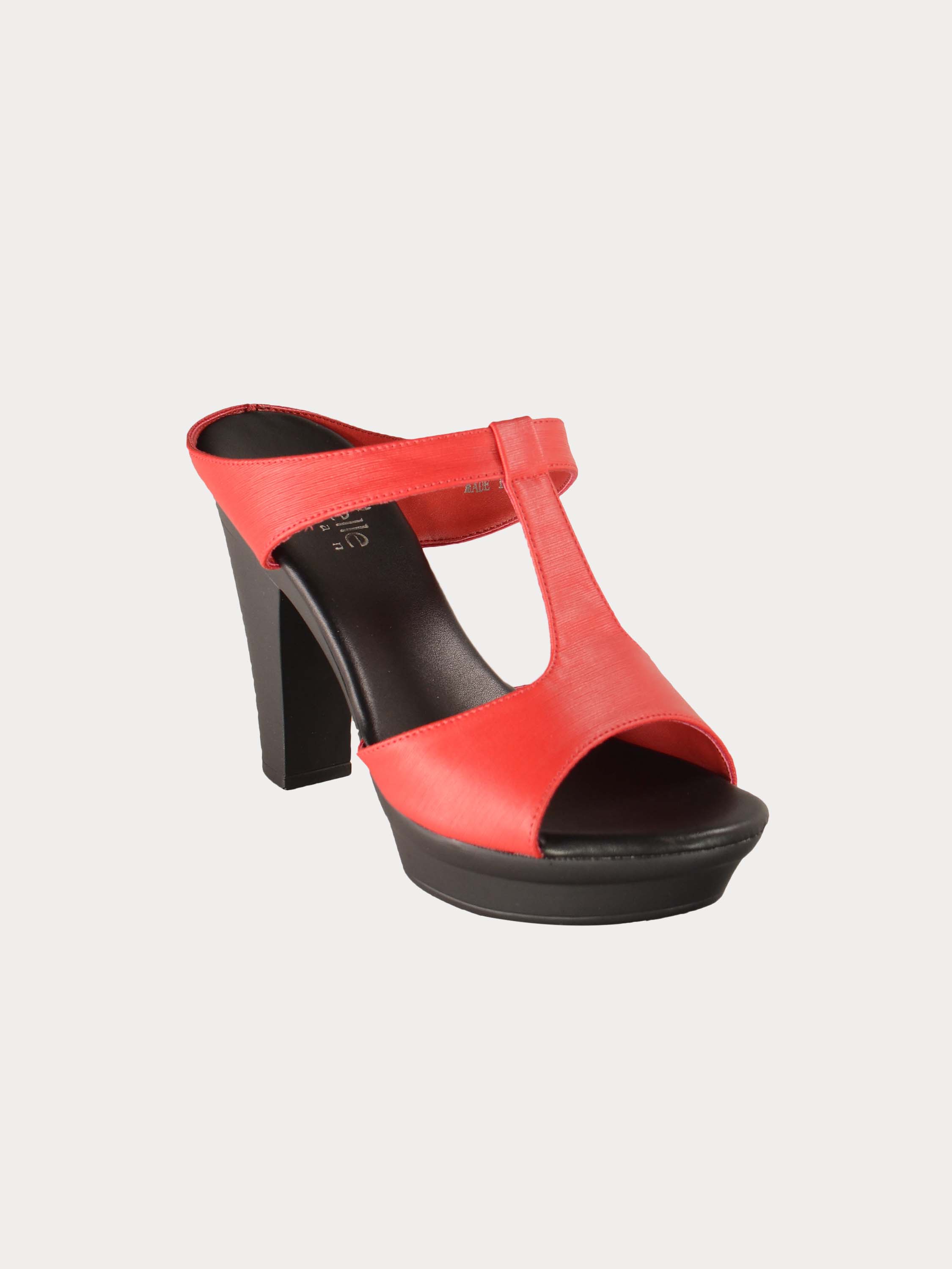 Michelle Morgan 414A7215 Anelize Heeled Sandals #color_Red