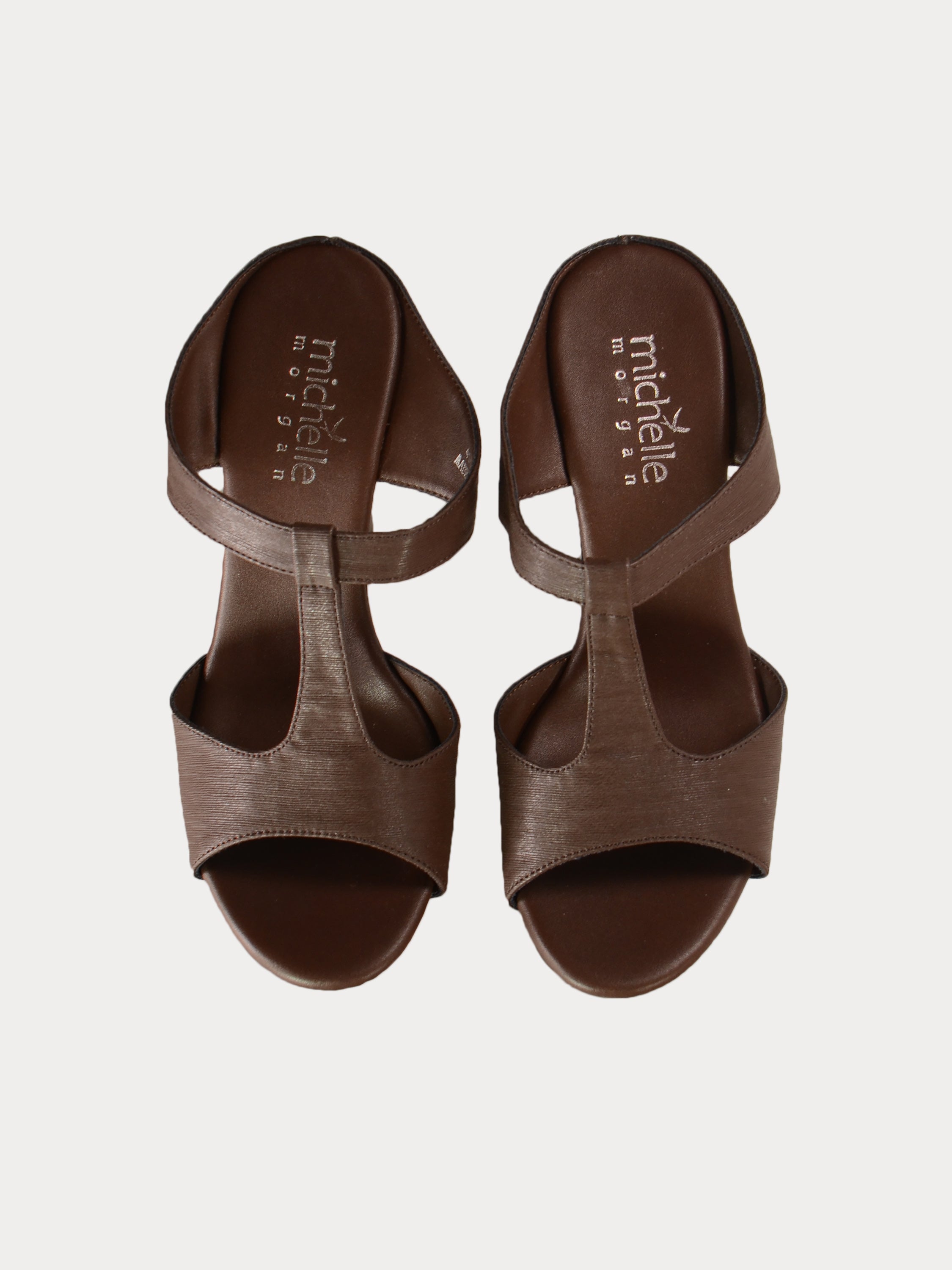 Michelle Morgan 414A7215 Anelize Heeled Sandals #color_Brown