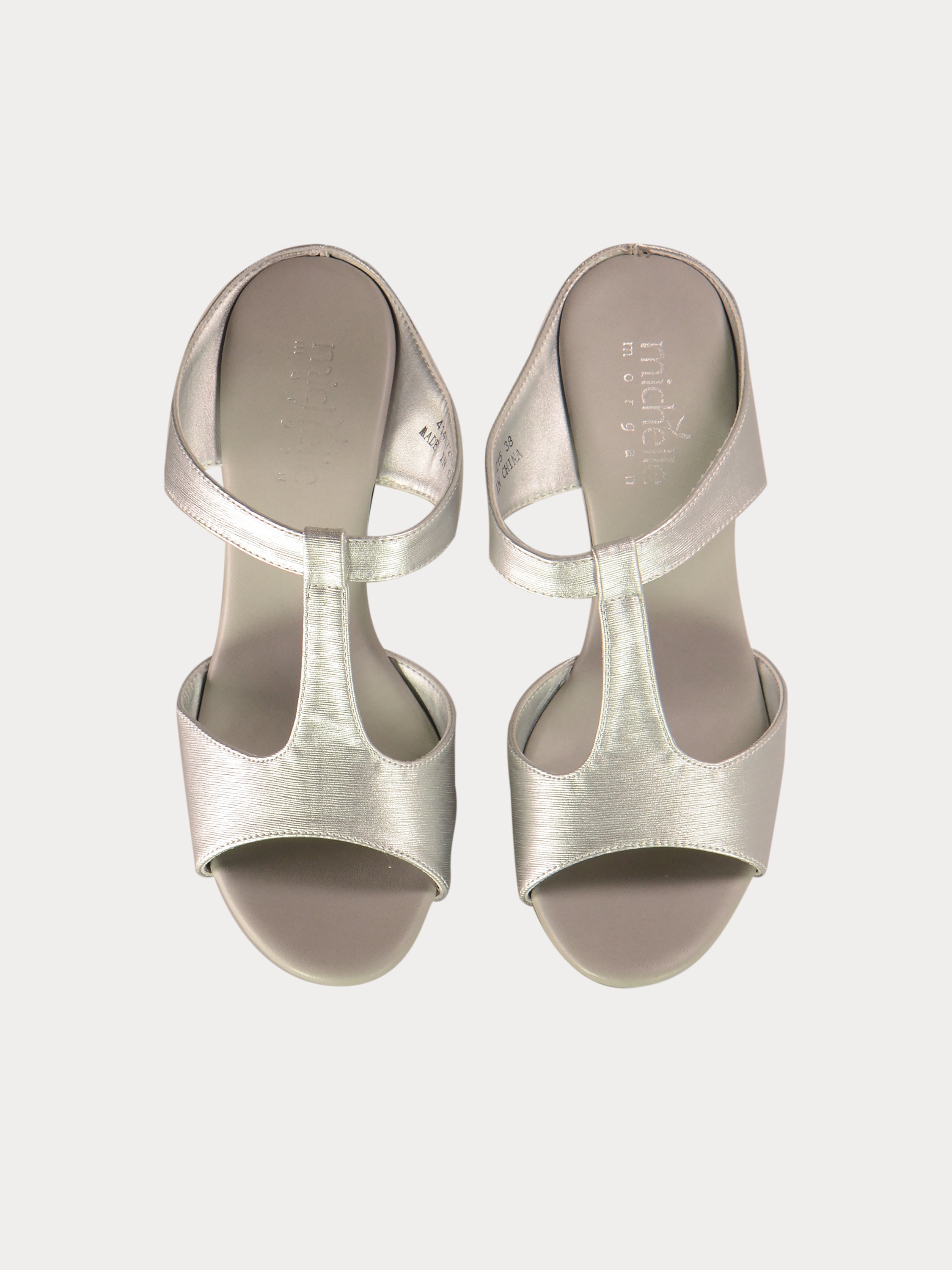 Michelle Morgan 414A7215 Anelize Heeled Sandals #color_Silver
