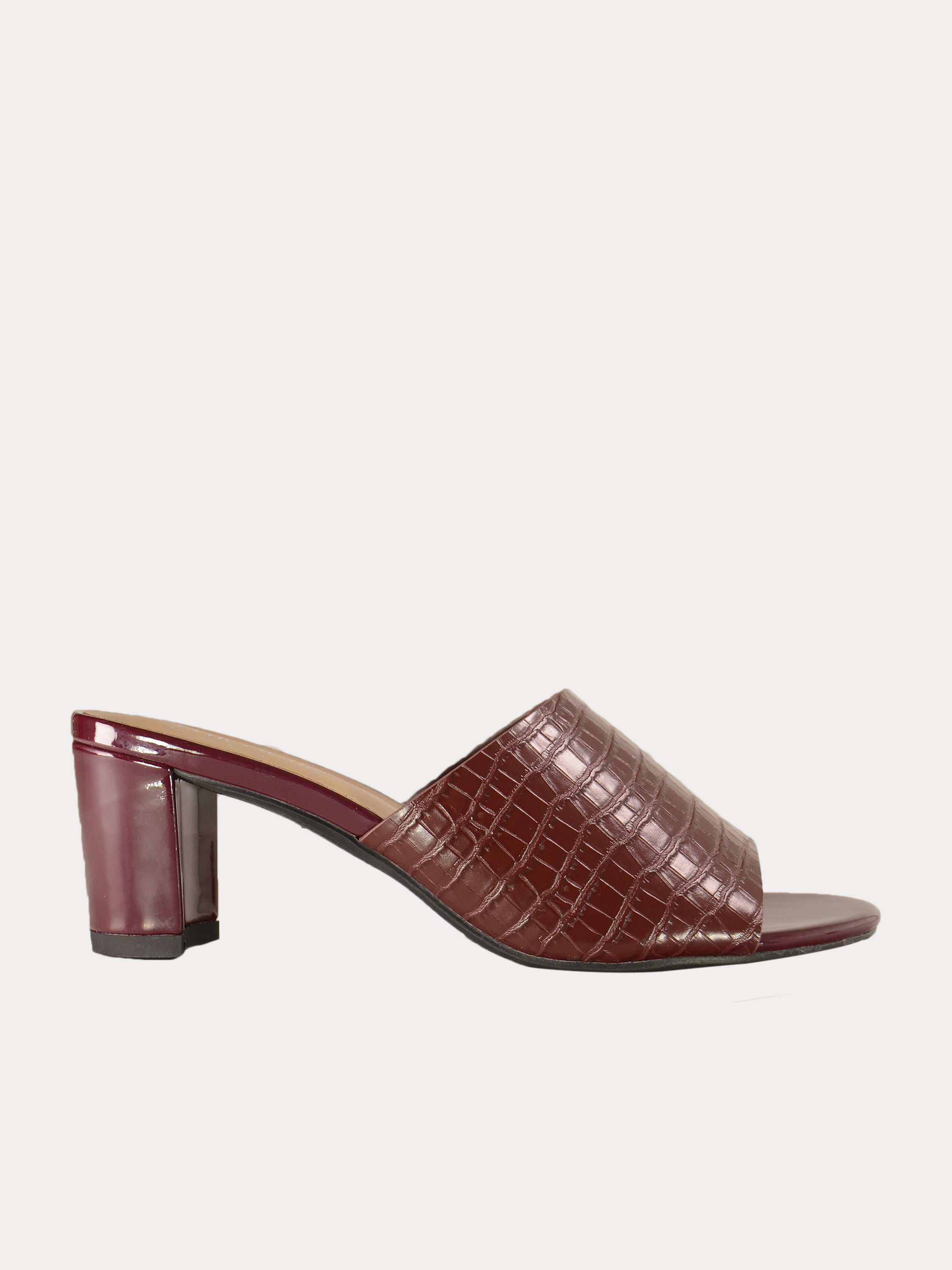 Michelle Morgan 914RJ191 Croco Print Sandals #color_Brown