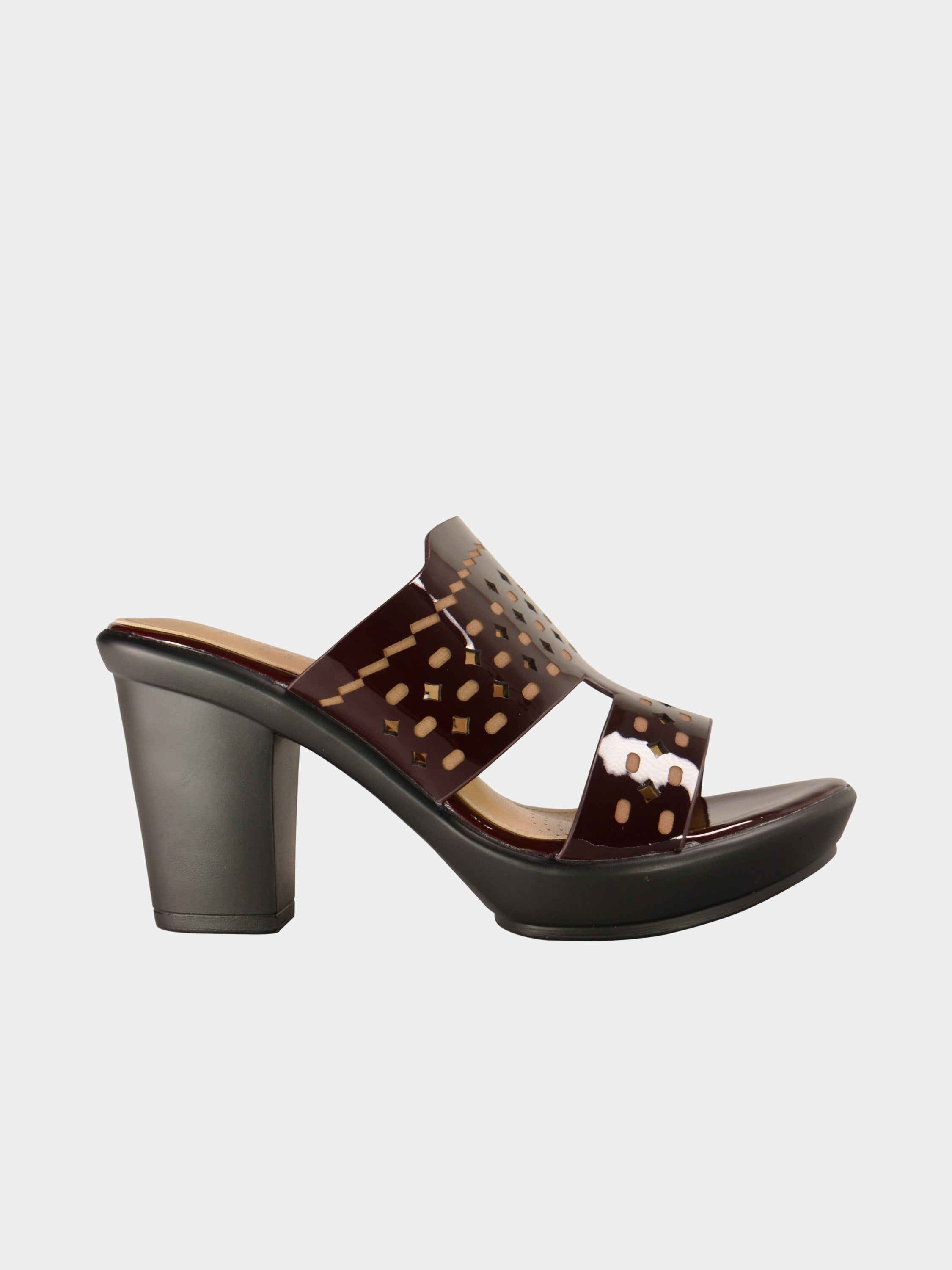 Michelle Morgan 076312 Cut Design Heels #color_Maroon