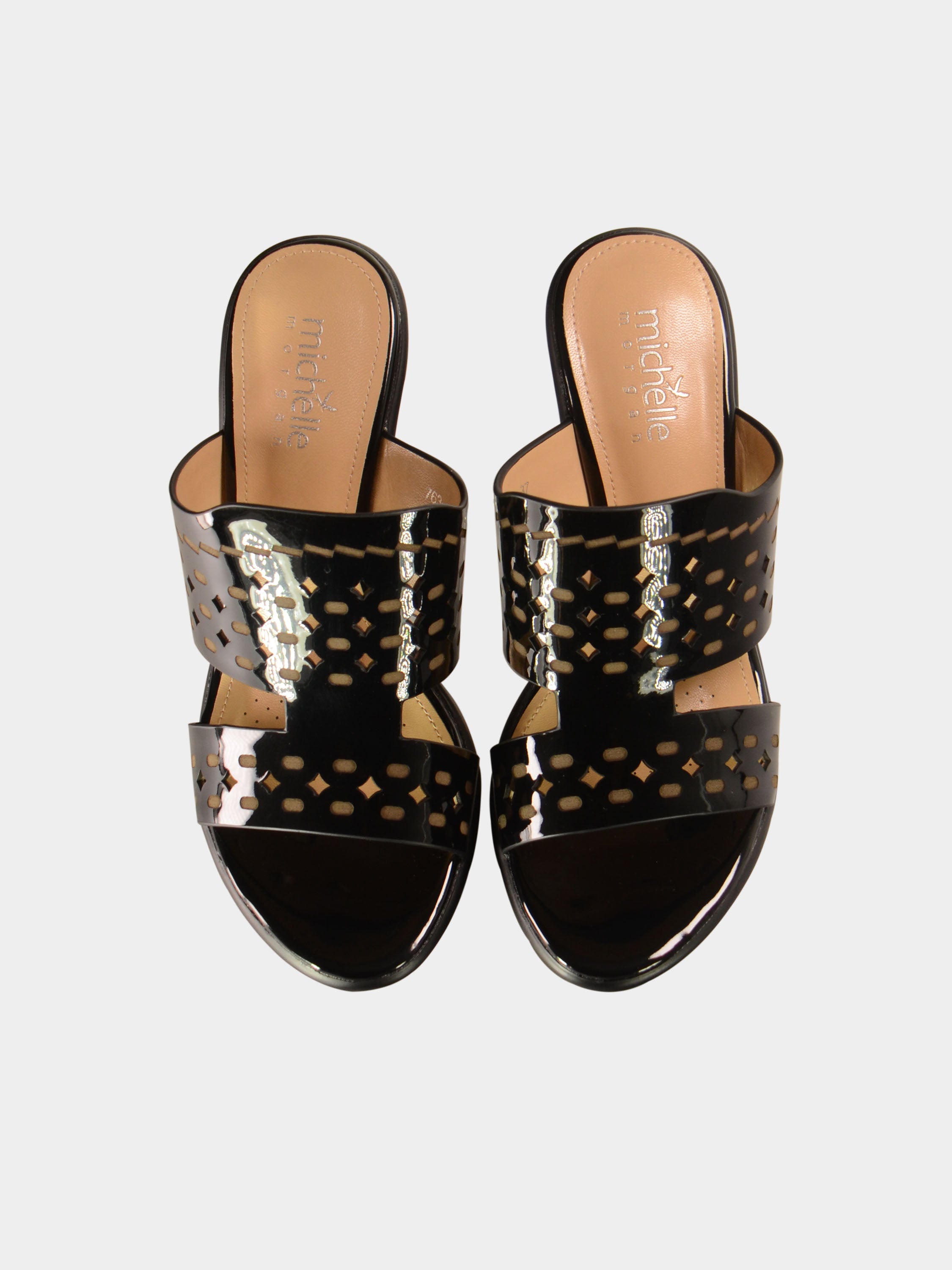 Michelle Morgan 076312 Cut Design Heels #color_Black