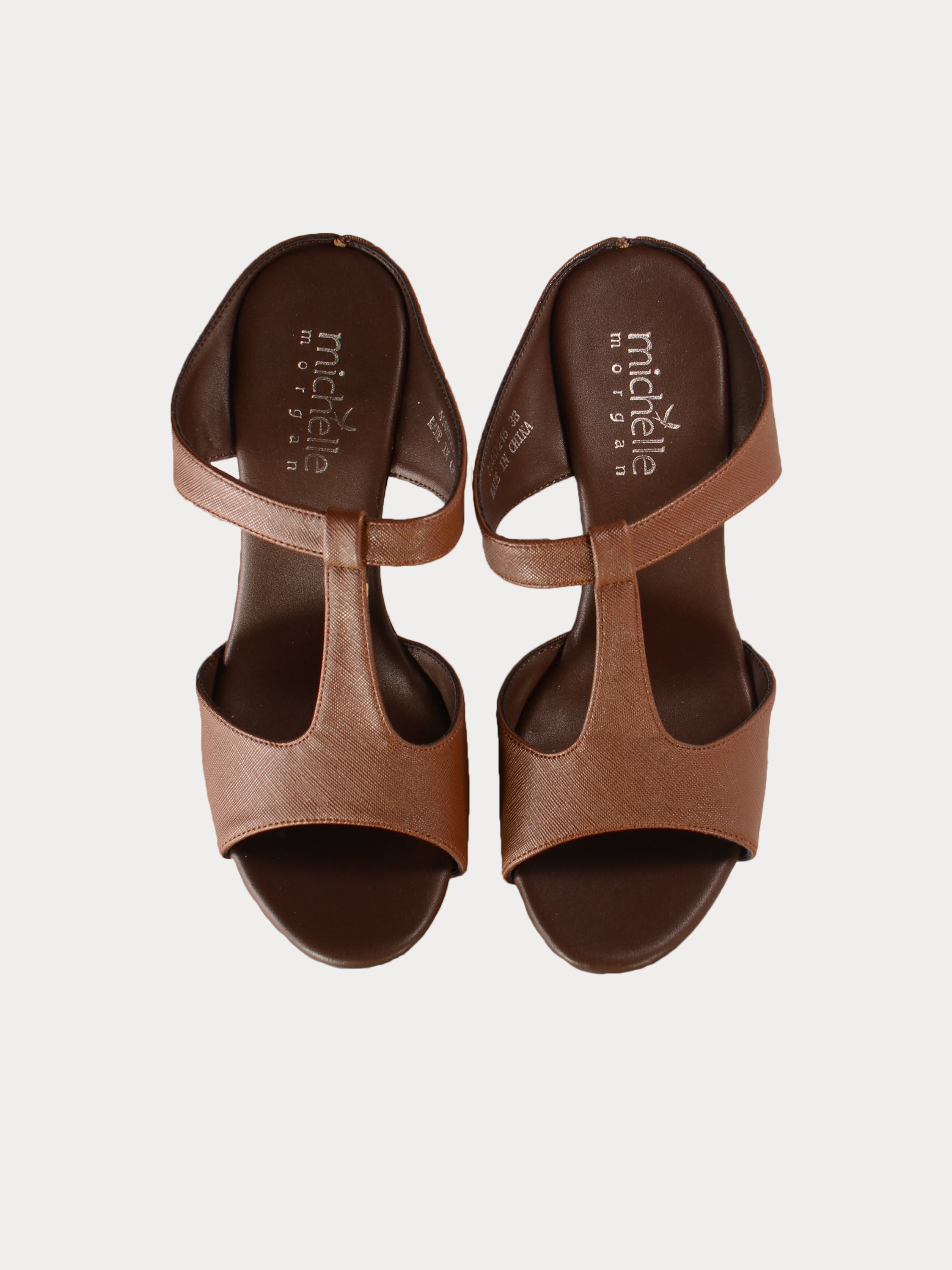Michelle Morgan 414A7215 Flame Stitch Heeled Sandals #color_Brown