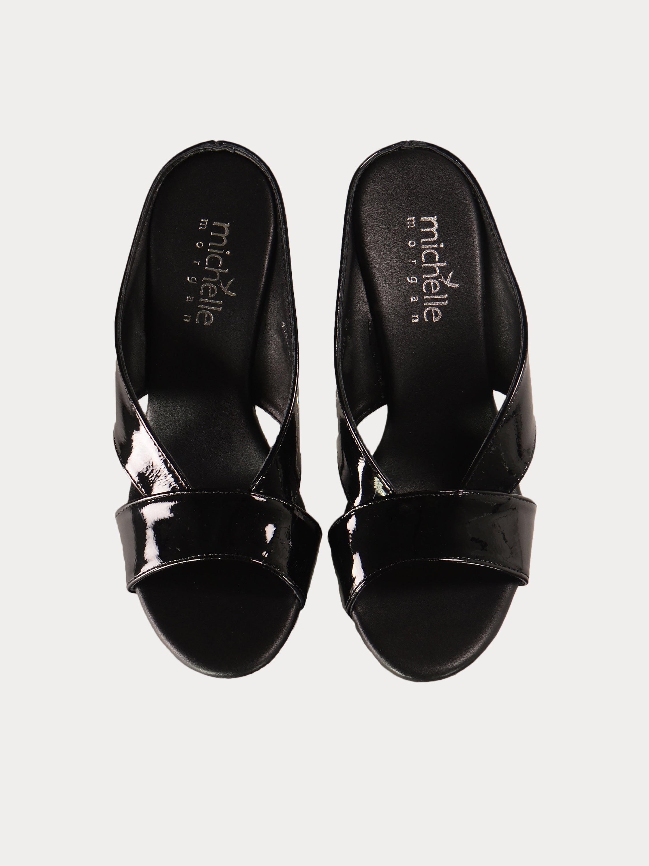 Michelle Morgan 414A7214 Glam Patent Heels #color_Black