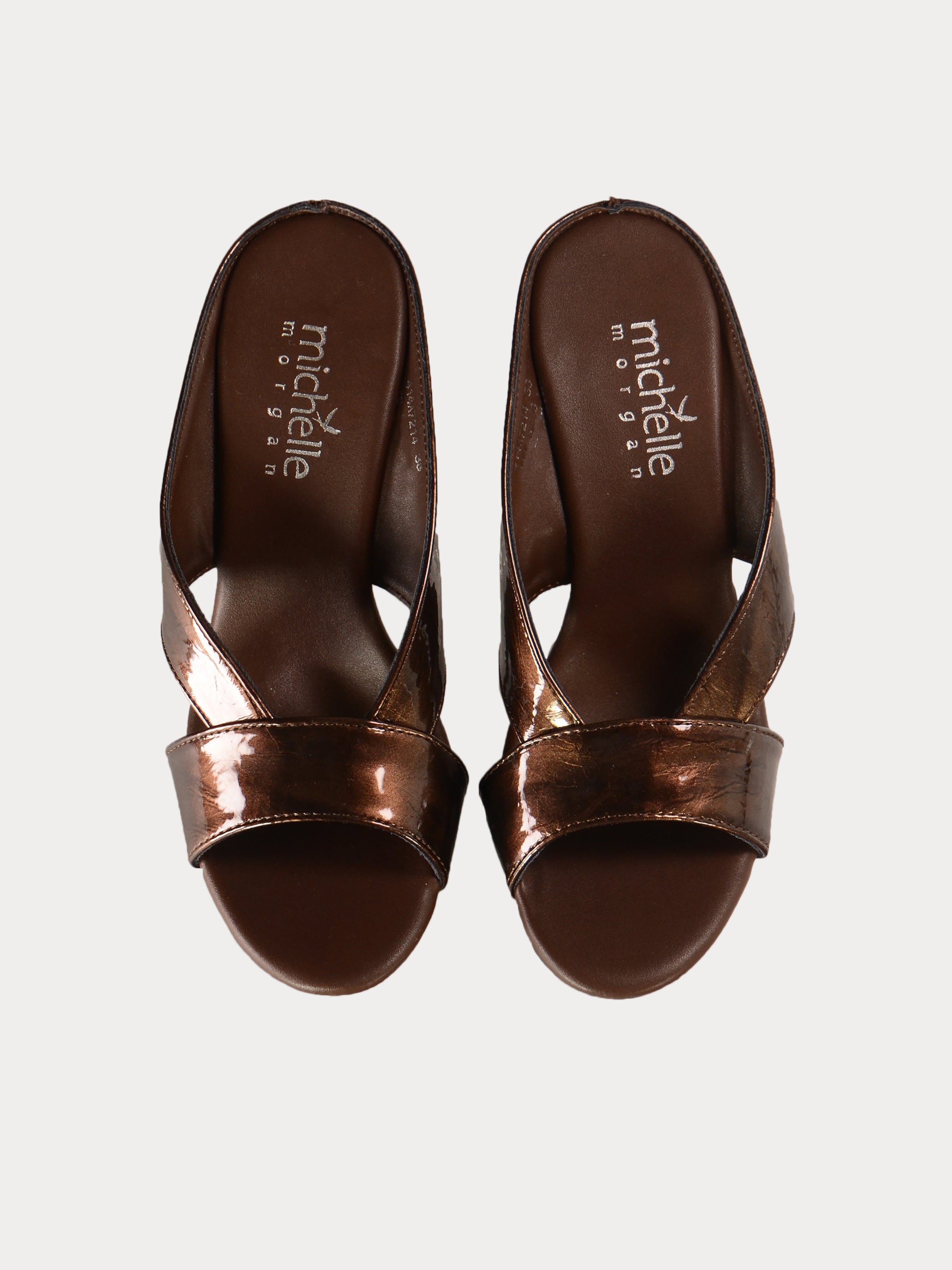 Michelle Morgan 414A7214 Glam Patent Heels #color_Brown