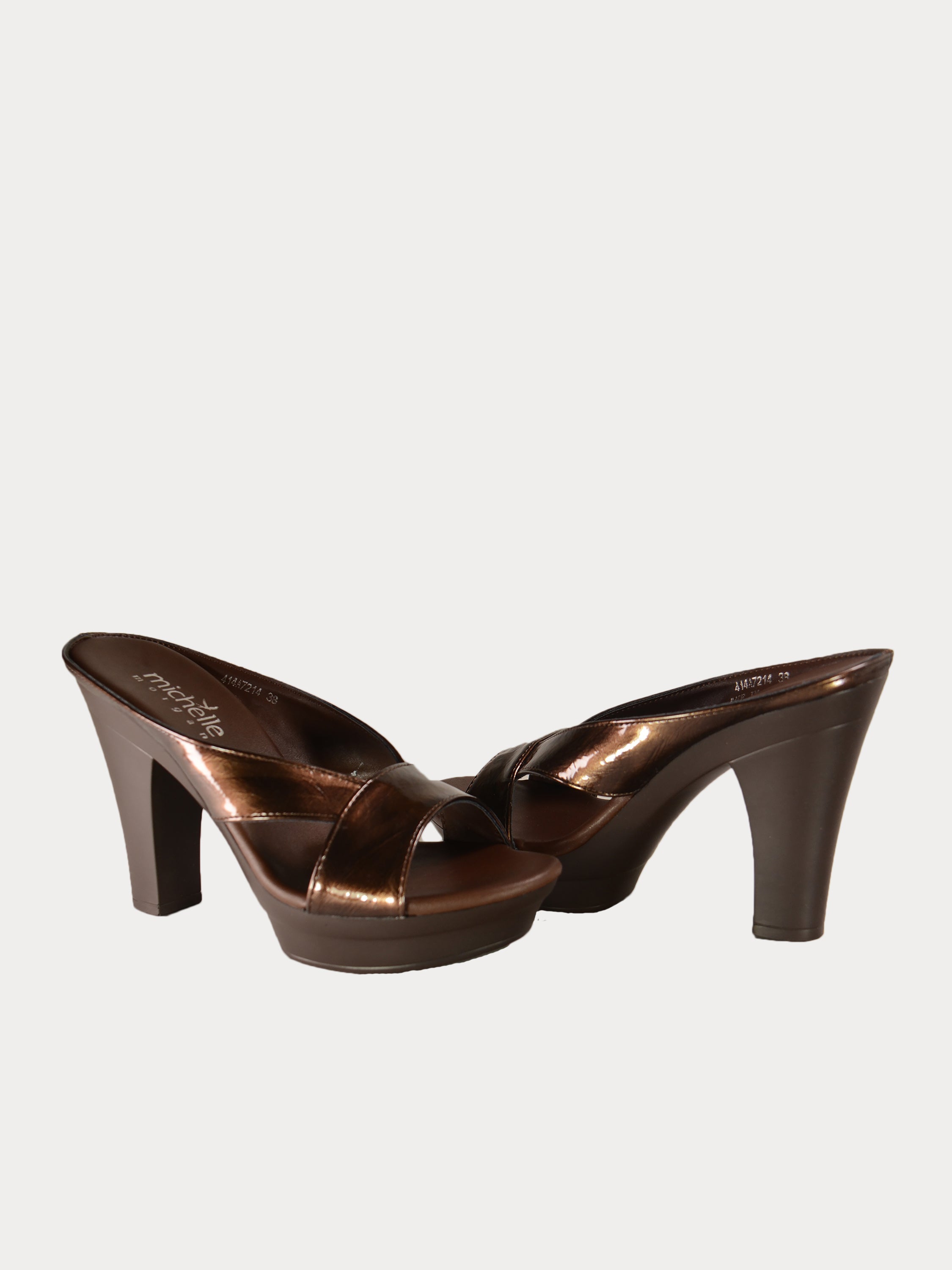 Michelle Morgan 414A7214 Glam Patent Heels #color_Brown