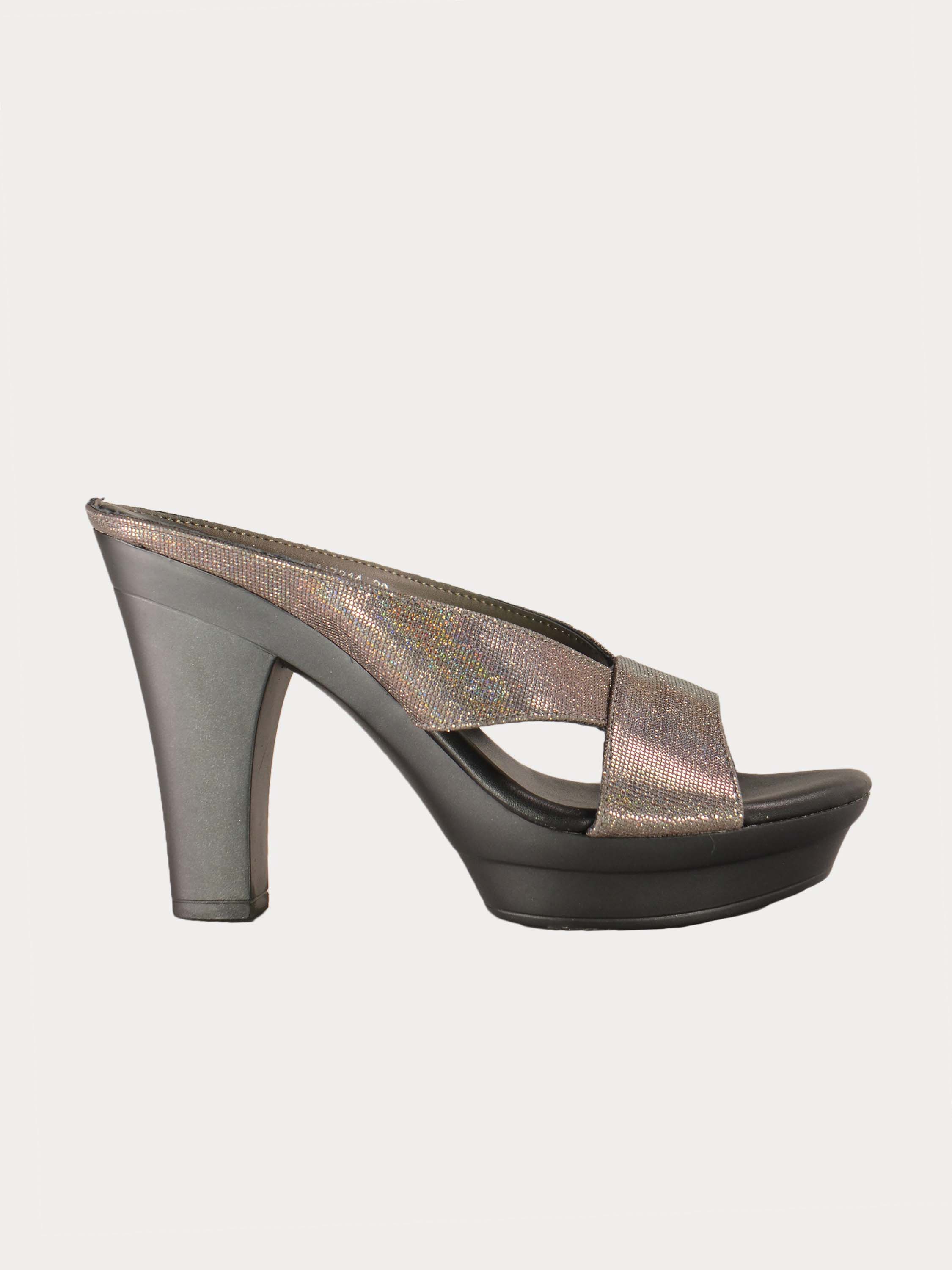 Michelle Morgan 414A7214 Glitzy Heeled Sandals #color_Gray
