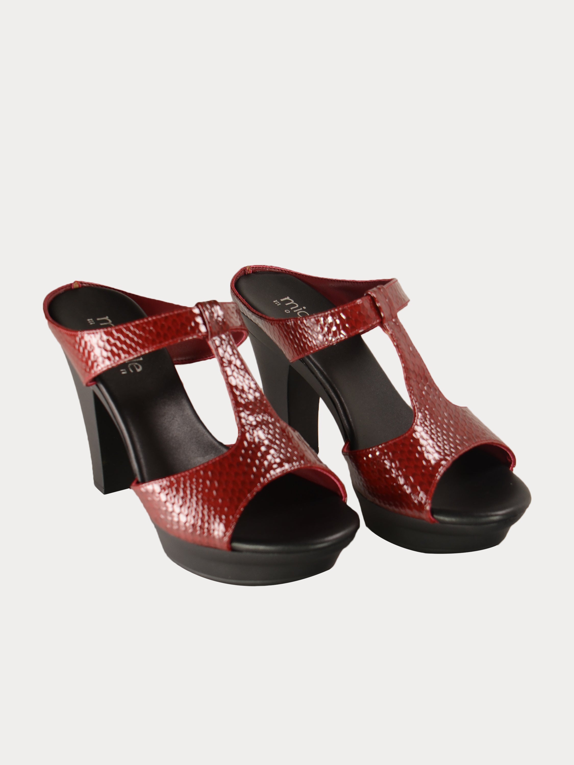 Michelle Morgan 414A7215 Imperial Heeled Sandals #color_Maroon