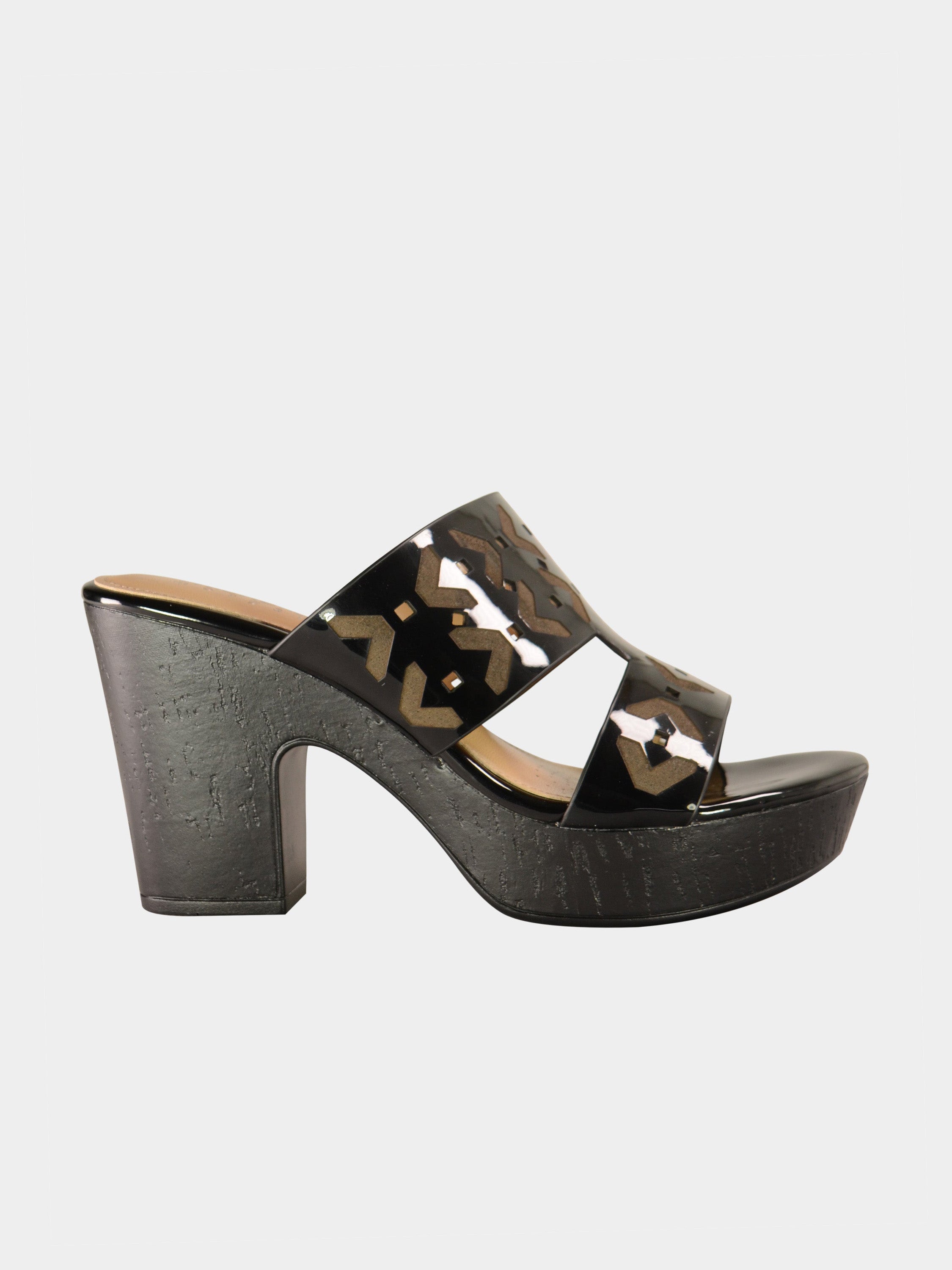 Michelle Morgan 007633 Inverse Pattern Heels #color_Black
