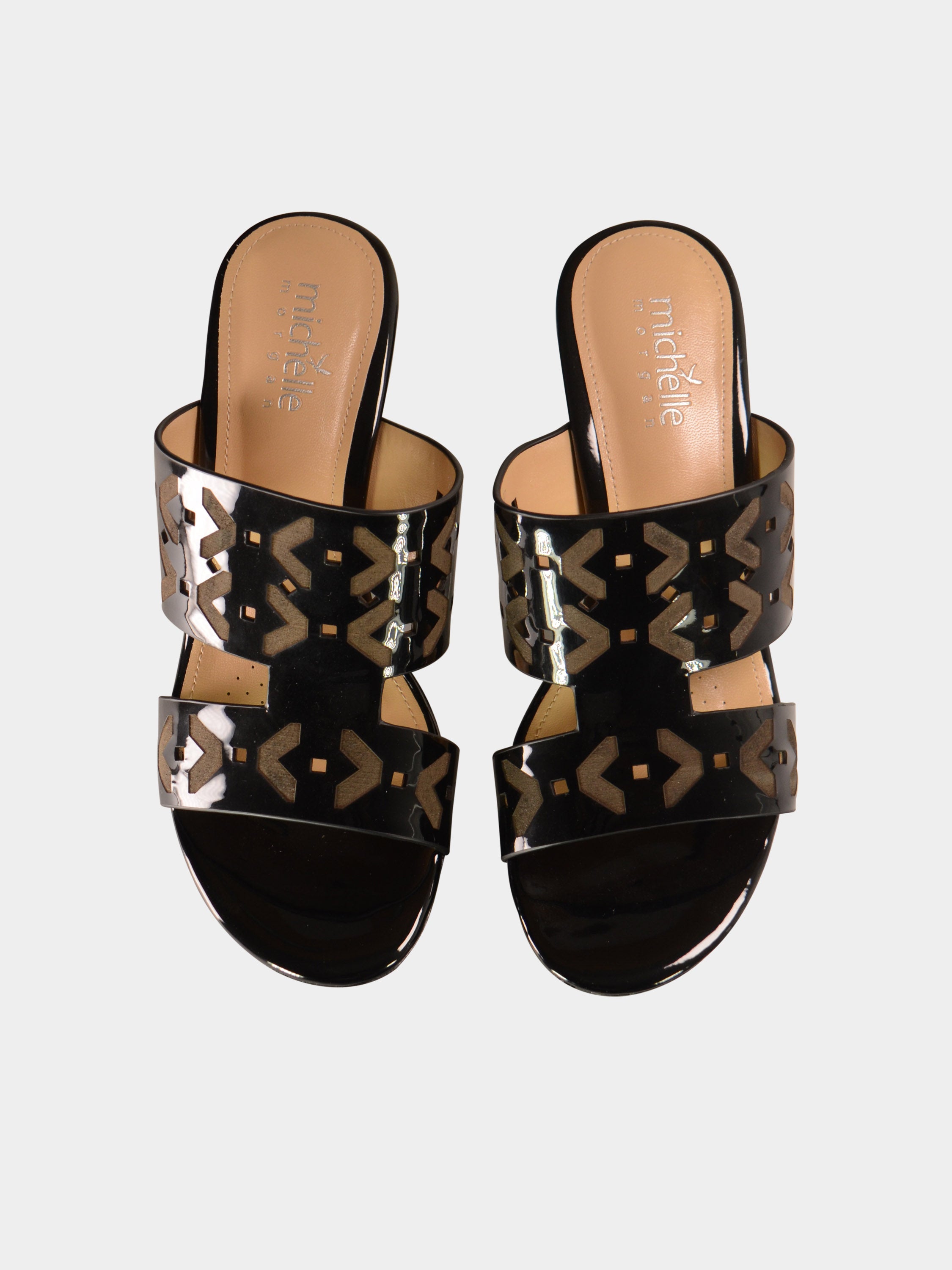 Michelle Morgan 007633 Inverse Pattern Heels #color_Black