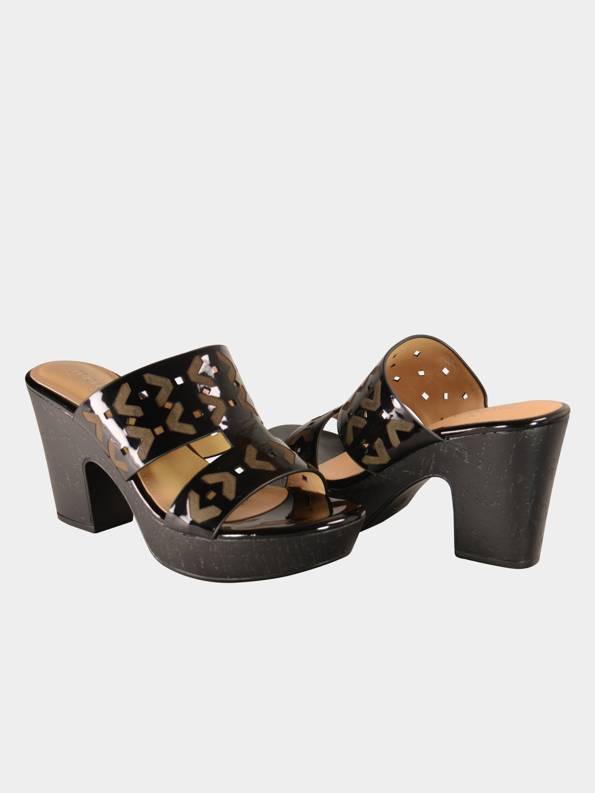 Michelle Morgan 007633 Inverse Pattern Heels #color_Black