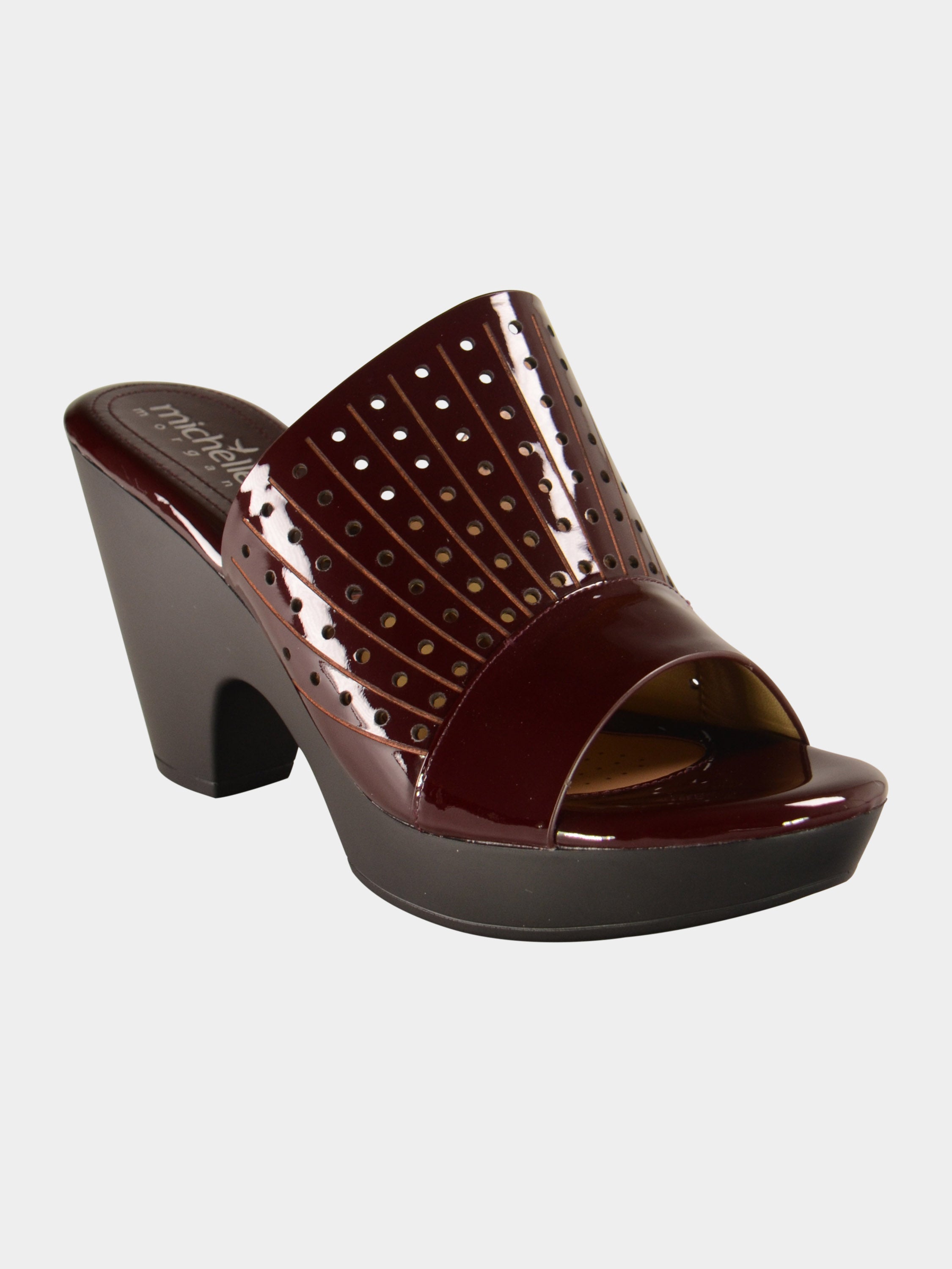 Michelle Morgan 005858 Women's Dotted Heels #color_Brown