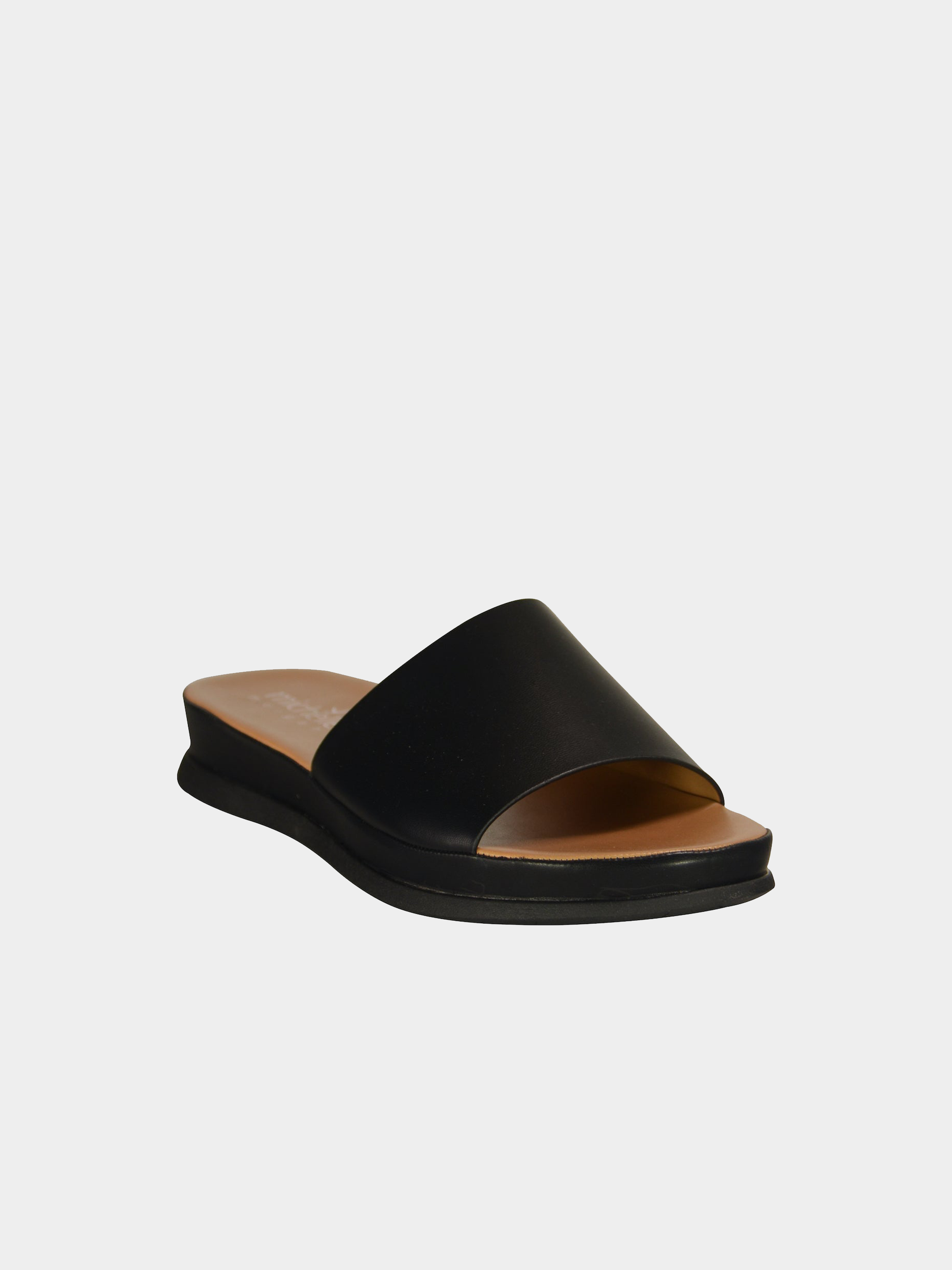 Michelle Morgan 014RJ101 Women's Flat Sandals #color_Black