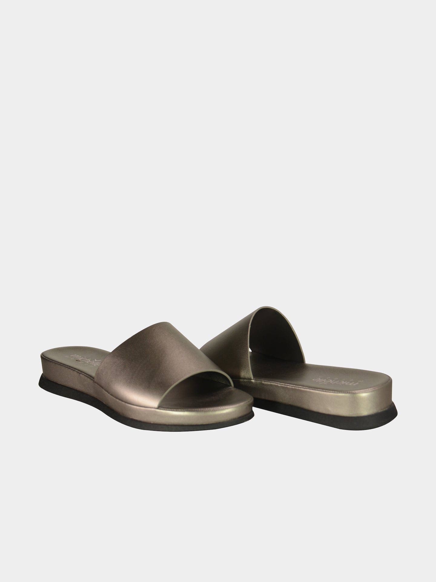 Michelle Morgan 014RJ101 Women's Flat Sandals #color_Gray