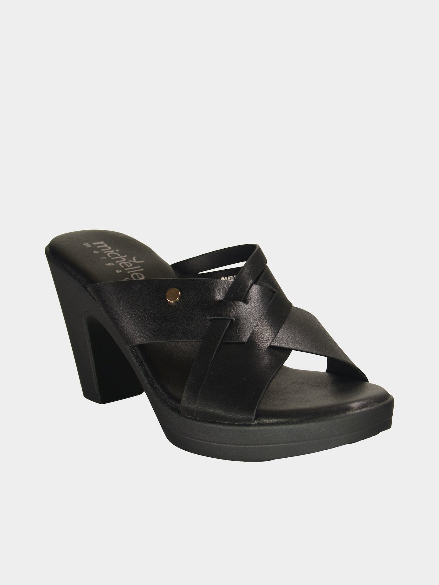 Michelle Morgan 914RJ625 Women's Heeled Sandals #color_Black