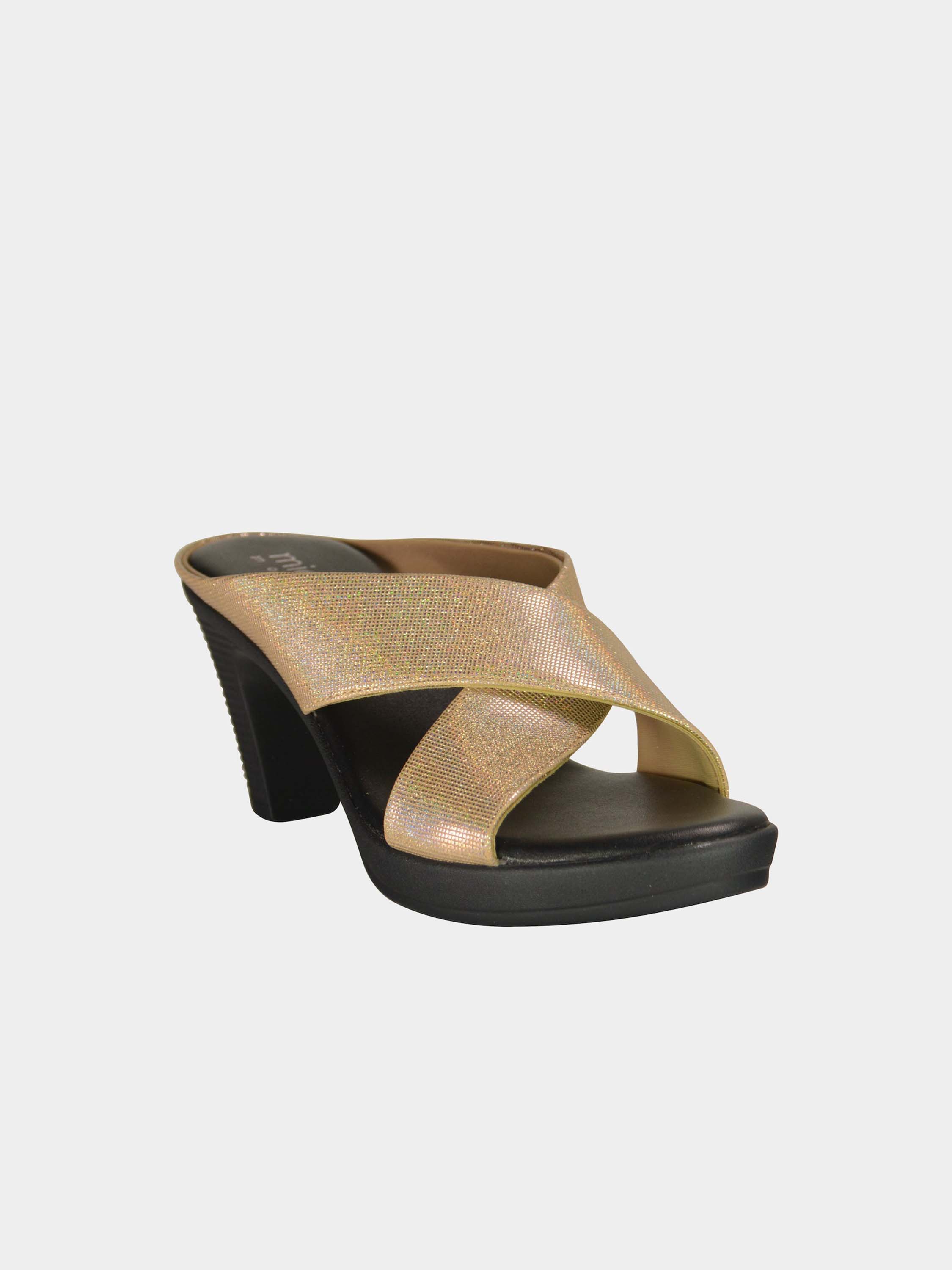 Michelle Morgan 014RY136 Women's Heeled Sandals #color_Gold