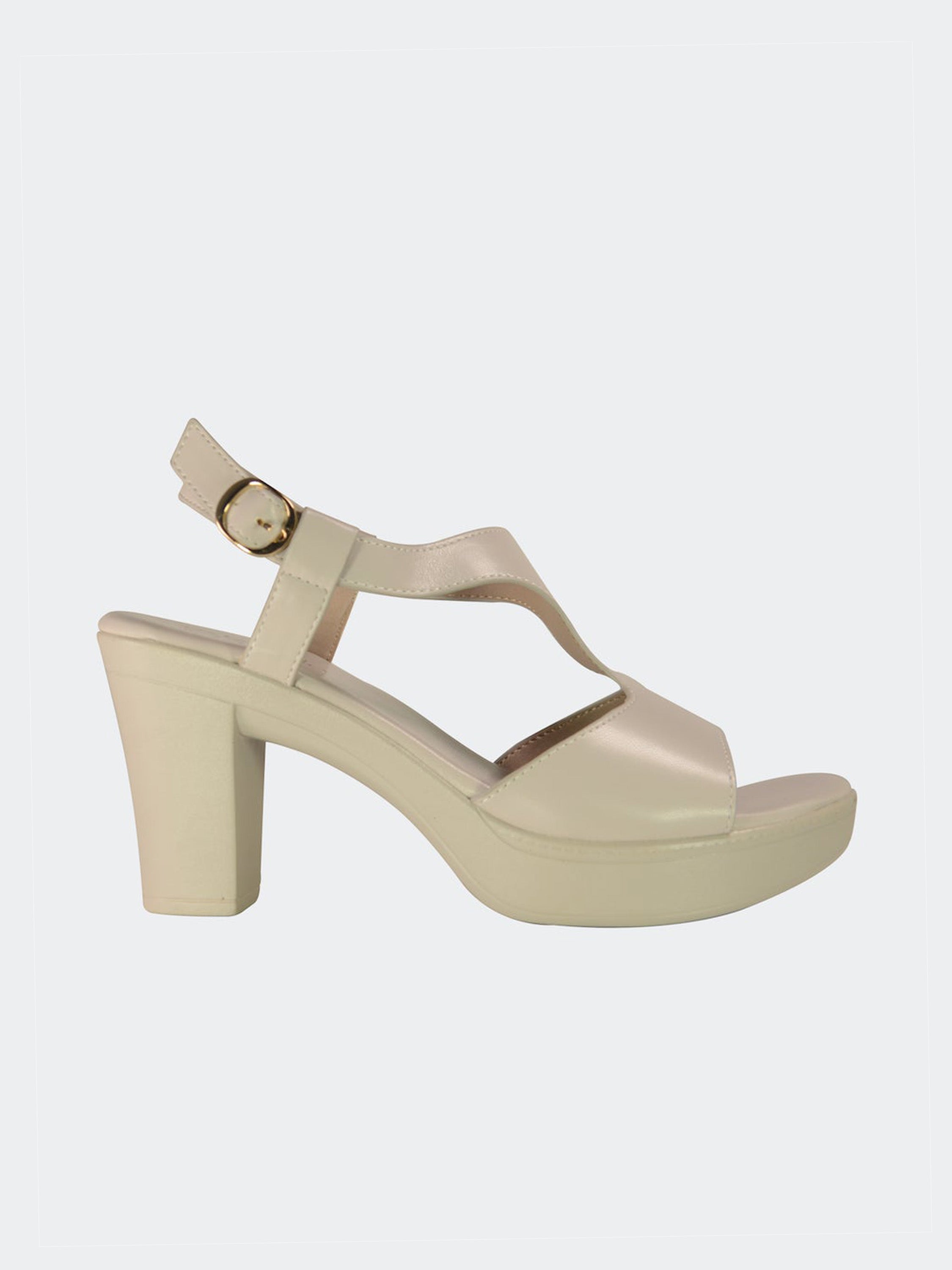 Michelle Morgan 914RJY72 Women's Heeled Sandals #color_Beige