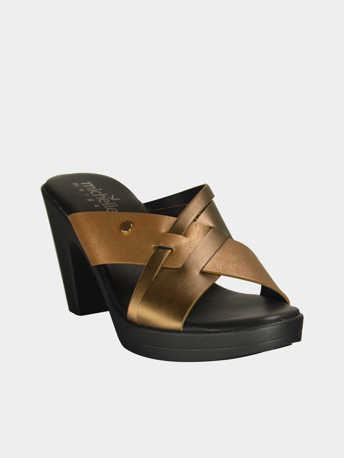 Michelle Morgan 914RJ625 Women's Heeled Sandals #color_Gold