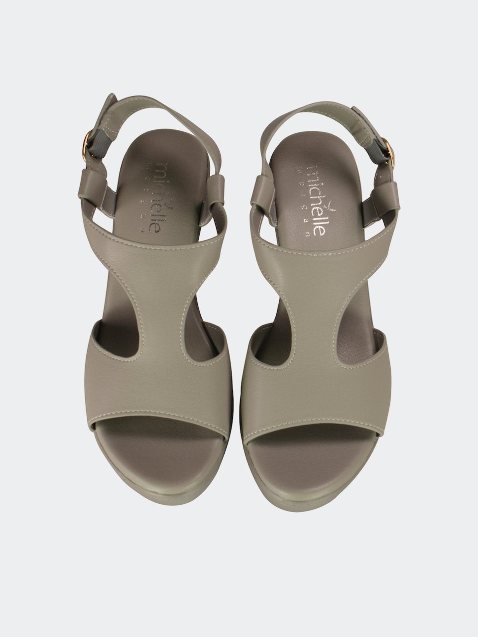 Michelle Morgan 914RJY72 Women's Heeled Sandals #color_Gray