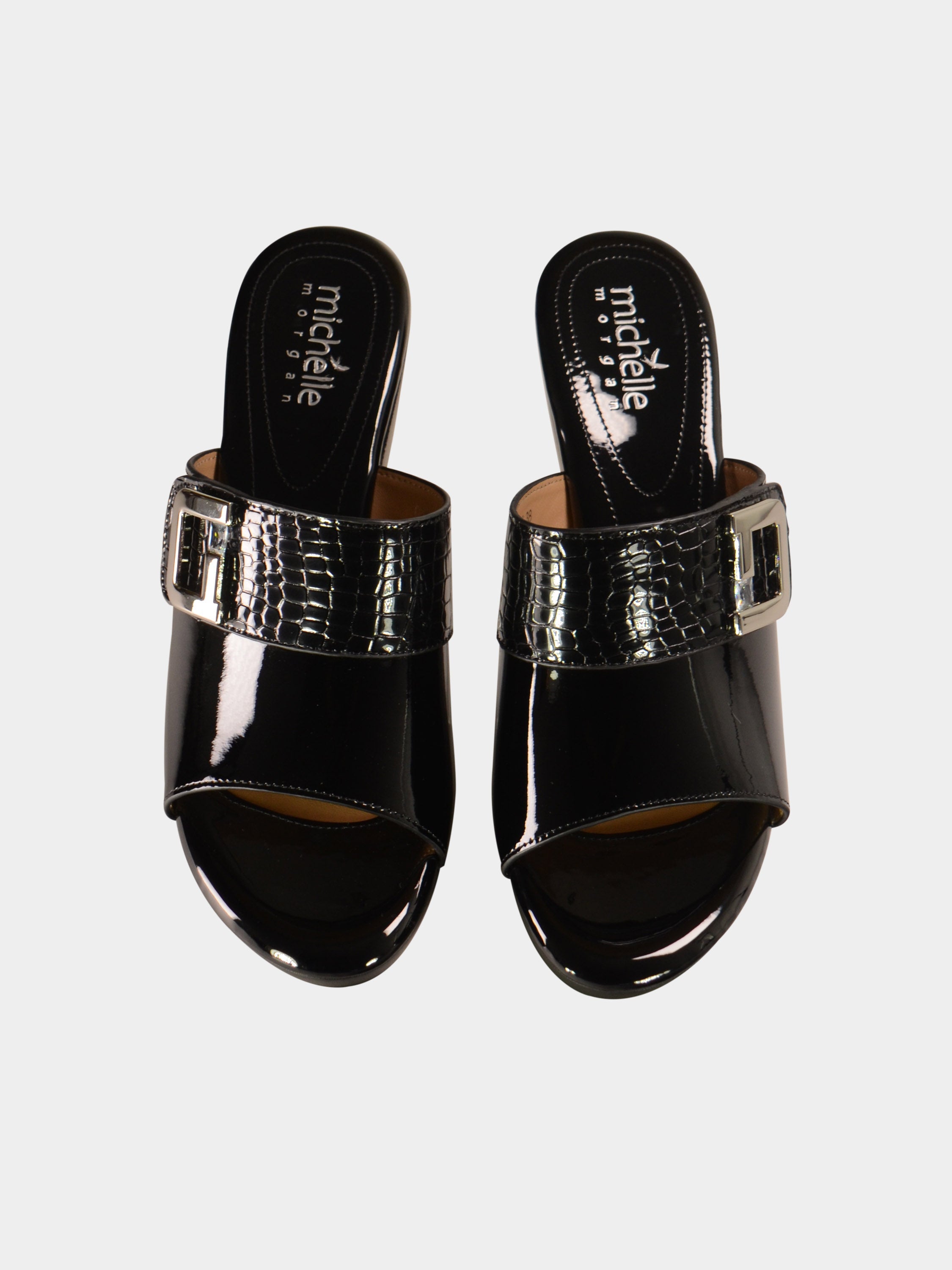 Michelle Morgan 078-2 Women's Heeled Sandals #color_Black