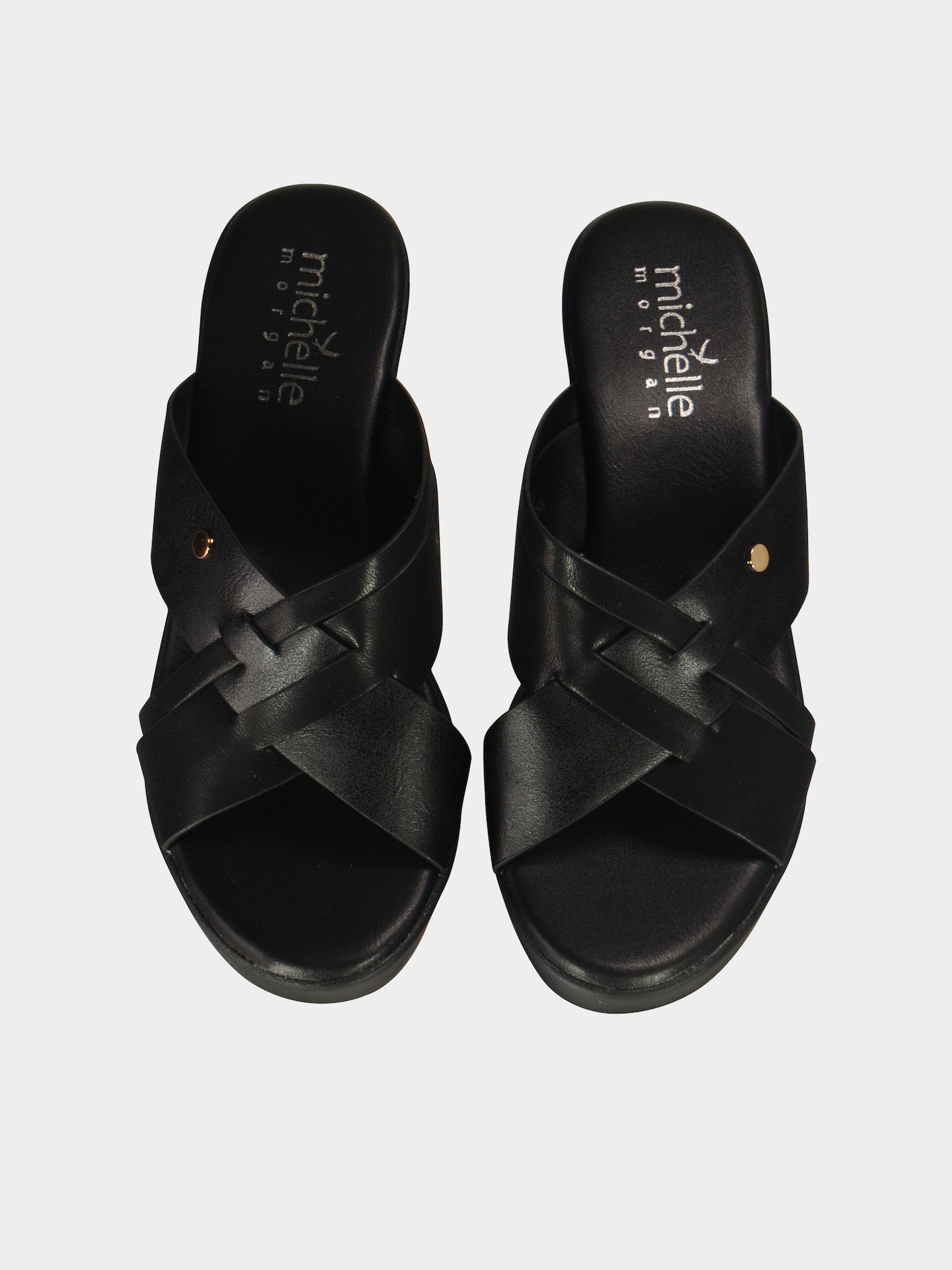 Michelle Morgan 914RJ625 Women's Heeled Sandals #color_Black