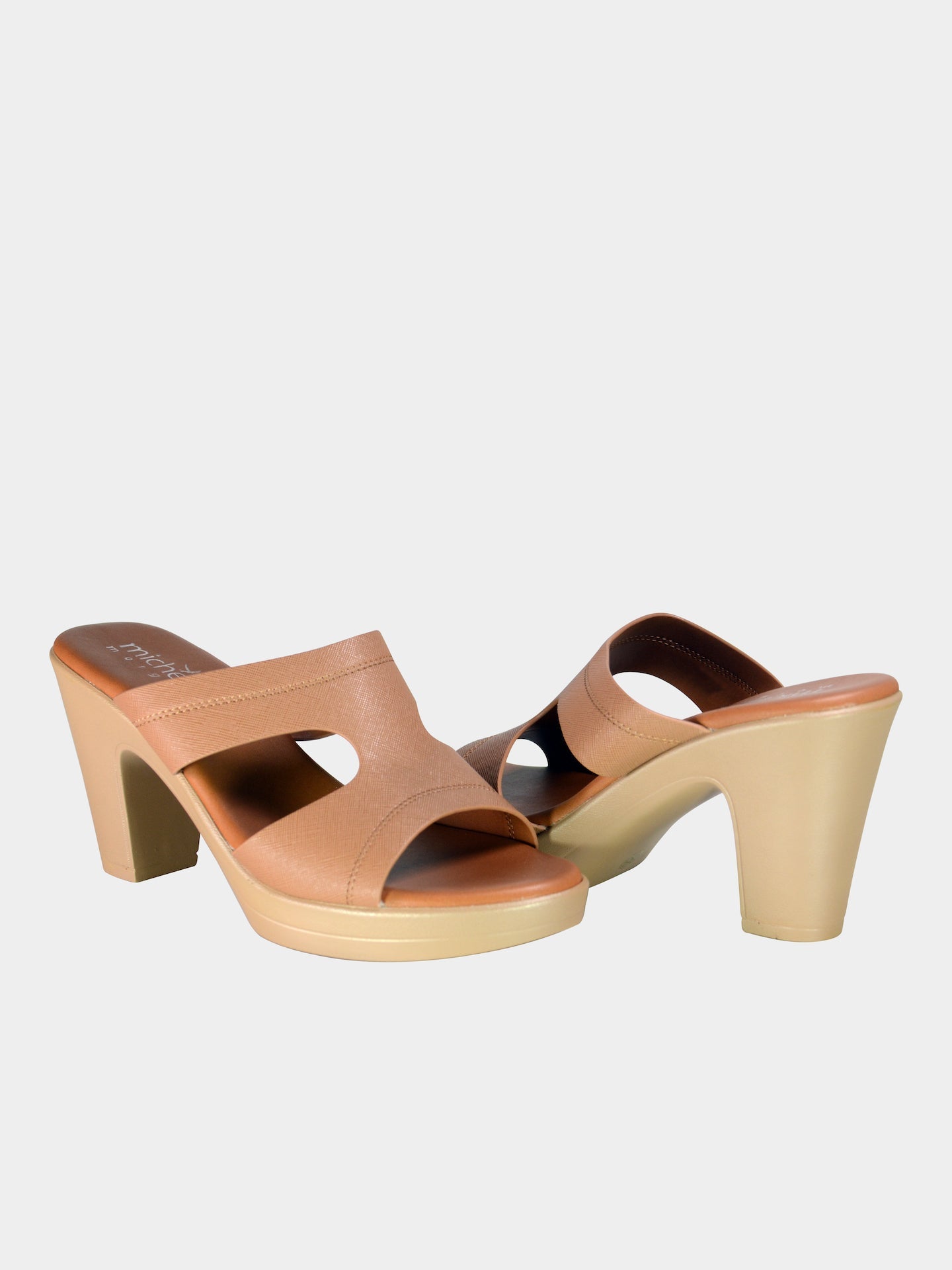 Michelle Morgan 914RJ623 Women's Heeled Sandals #color_Taupe
