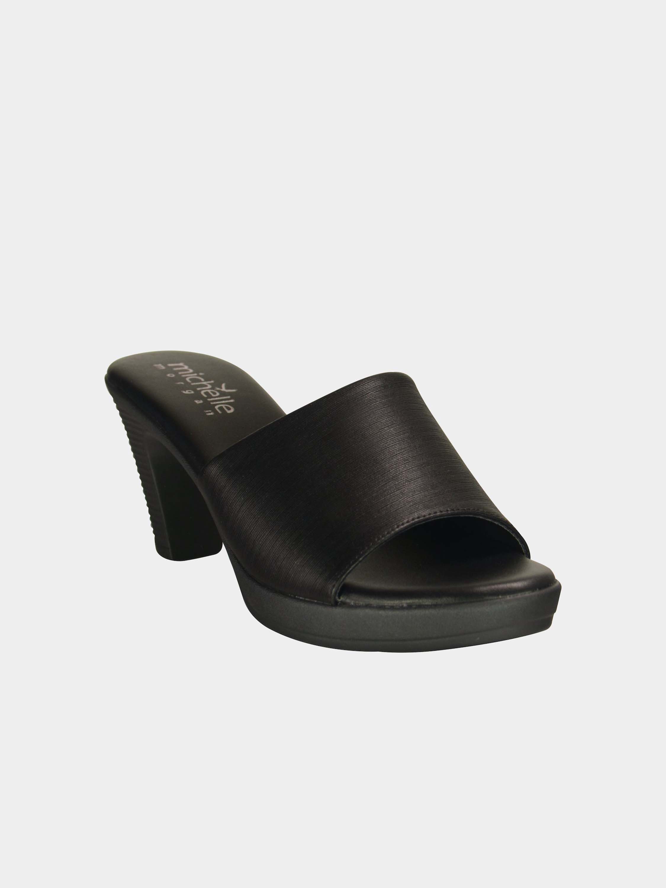 Michelle Morgan 014RY138 Women's Heeled Sandals #color_Black