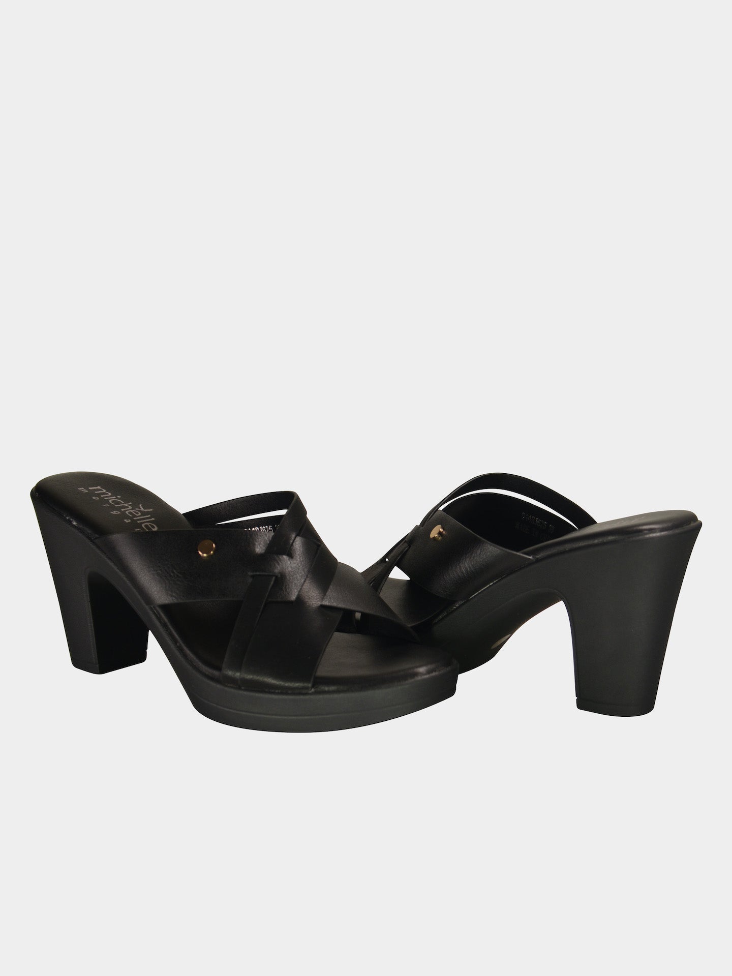 Michelle Morgan 914RJ625 Women's Heeled Sandals #color_Black