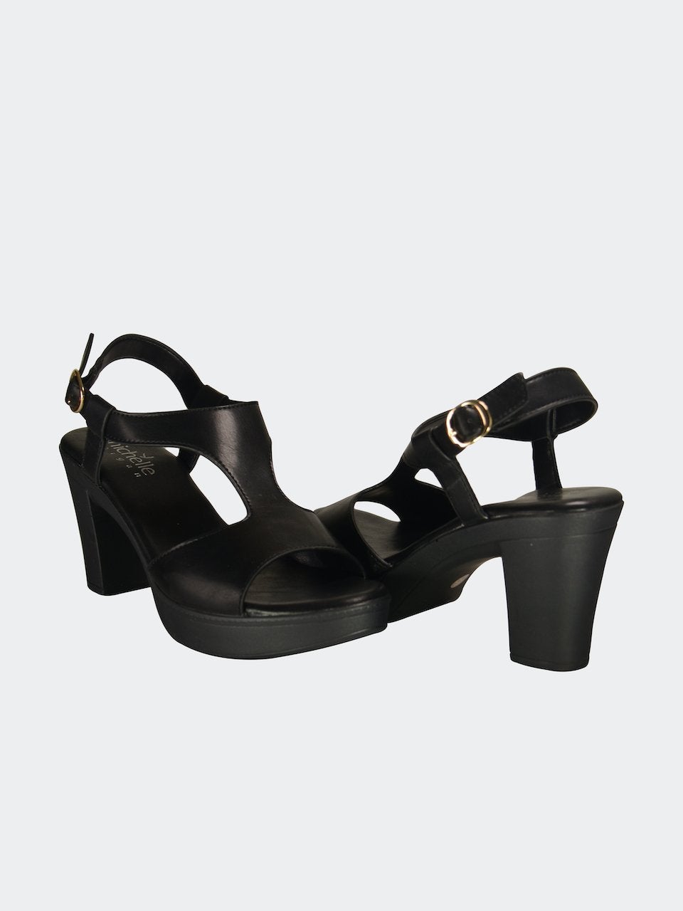 Michelle Morgan 914RJY72 Women's Heeled Sandals #color_Black