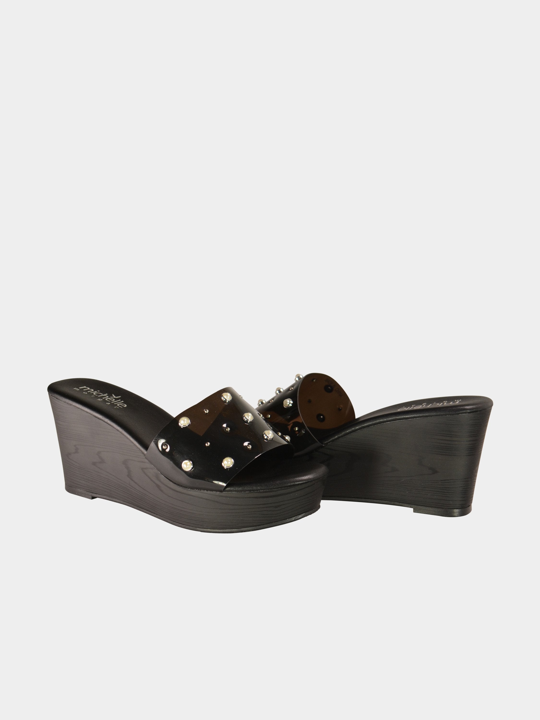 Michelle Morgan 814973 Women's Platform Sandals #color_Black
