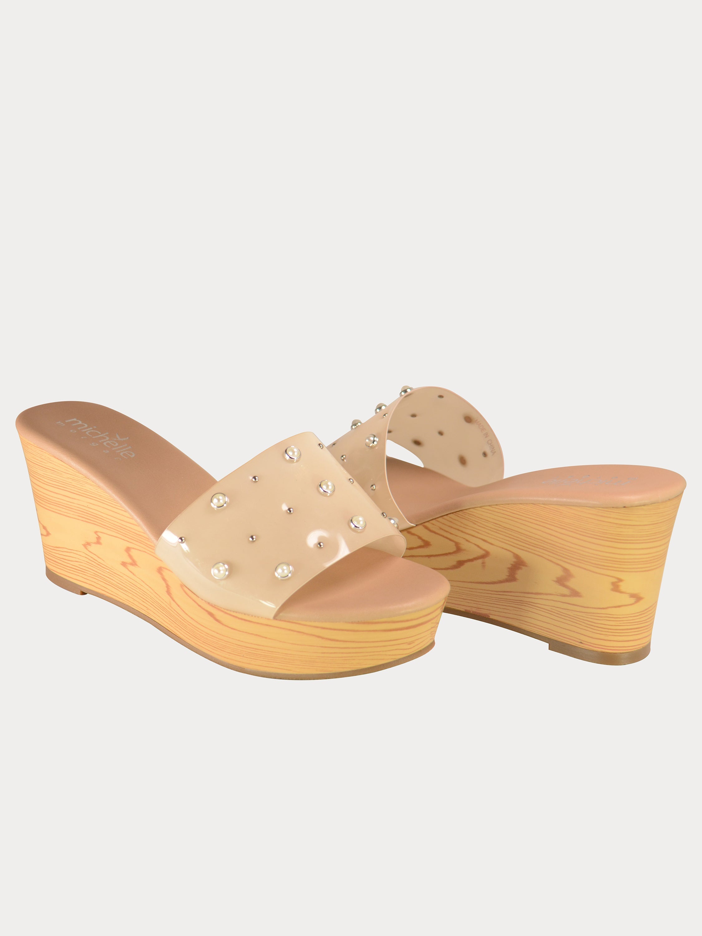 Michelle Morgan 814973 Women's Platform Sandals #color_Beige