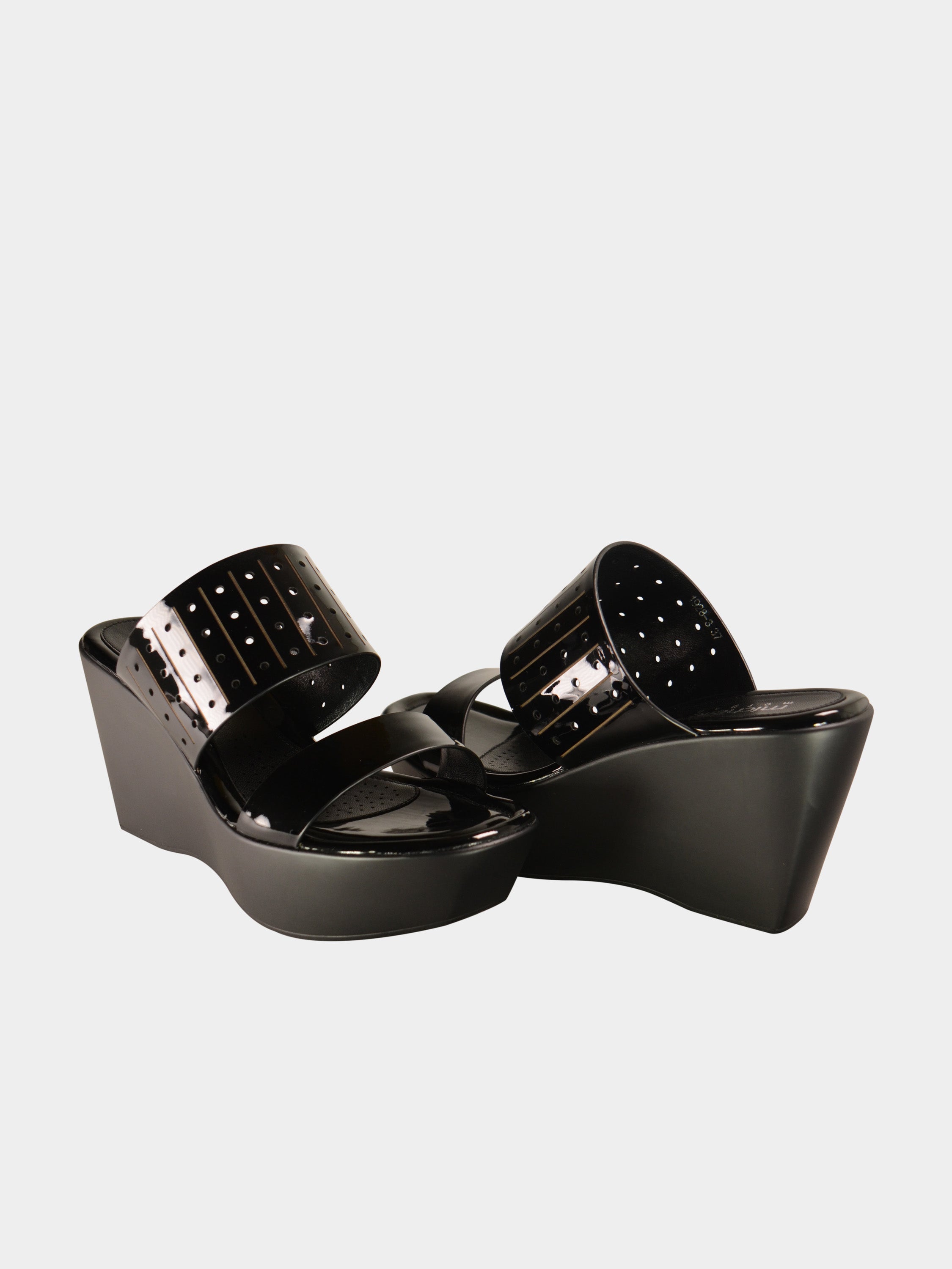 Michelle Morgan 019283 Women's Platform Sandals #color_Black