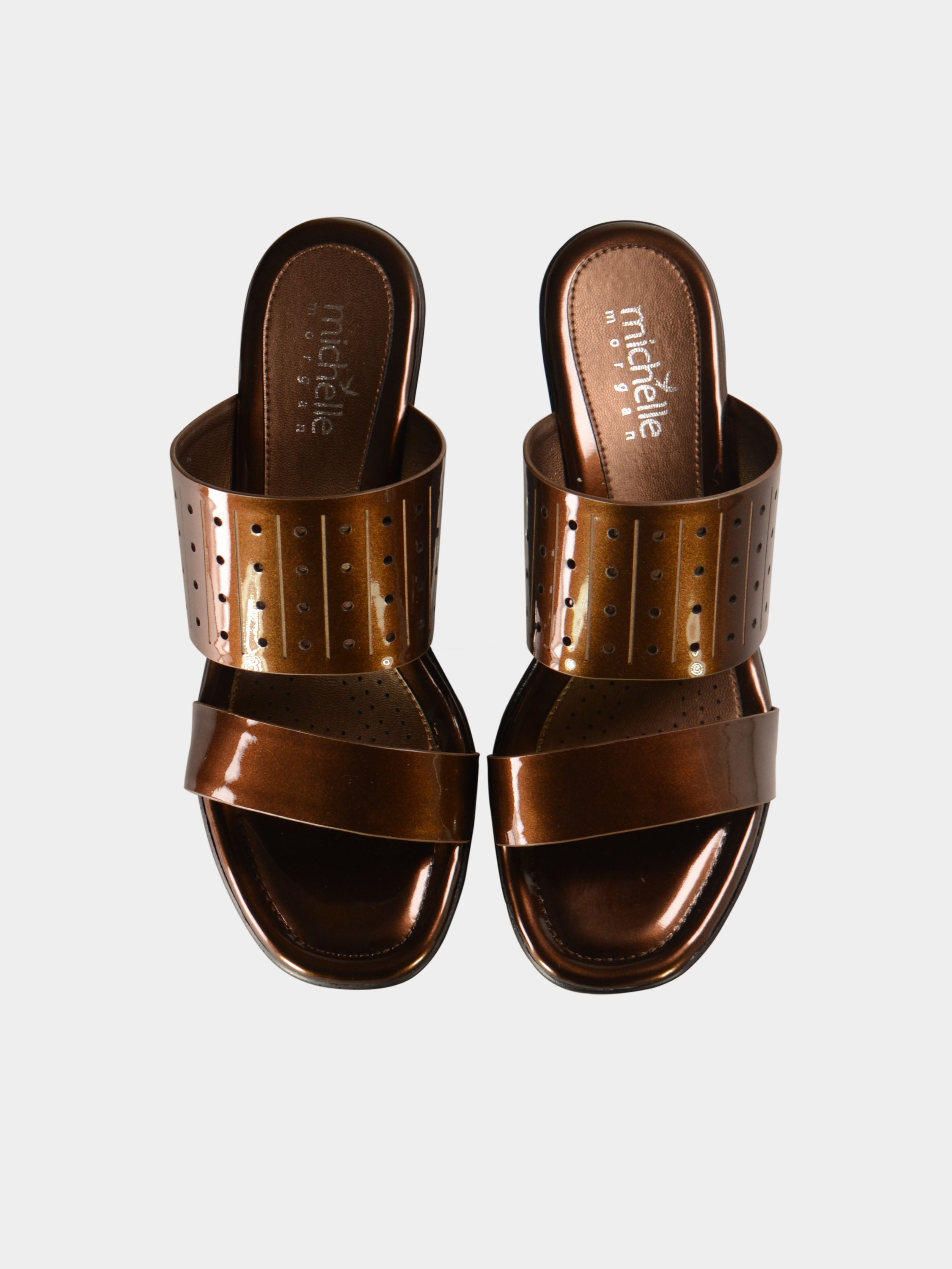 Michelle Morgan 019283 Women's Platform Sandals #color_Brown