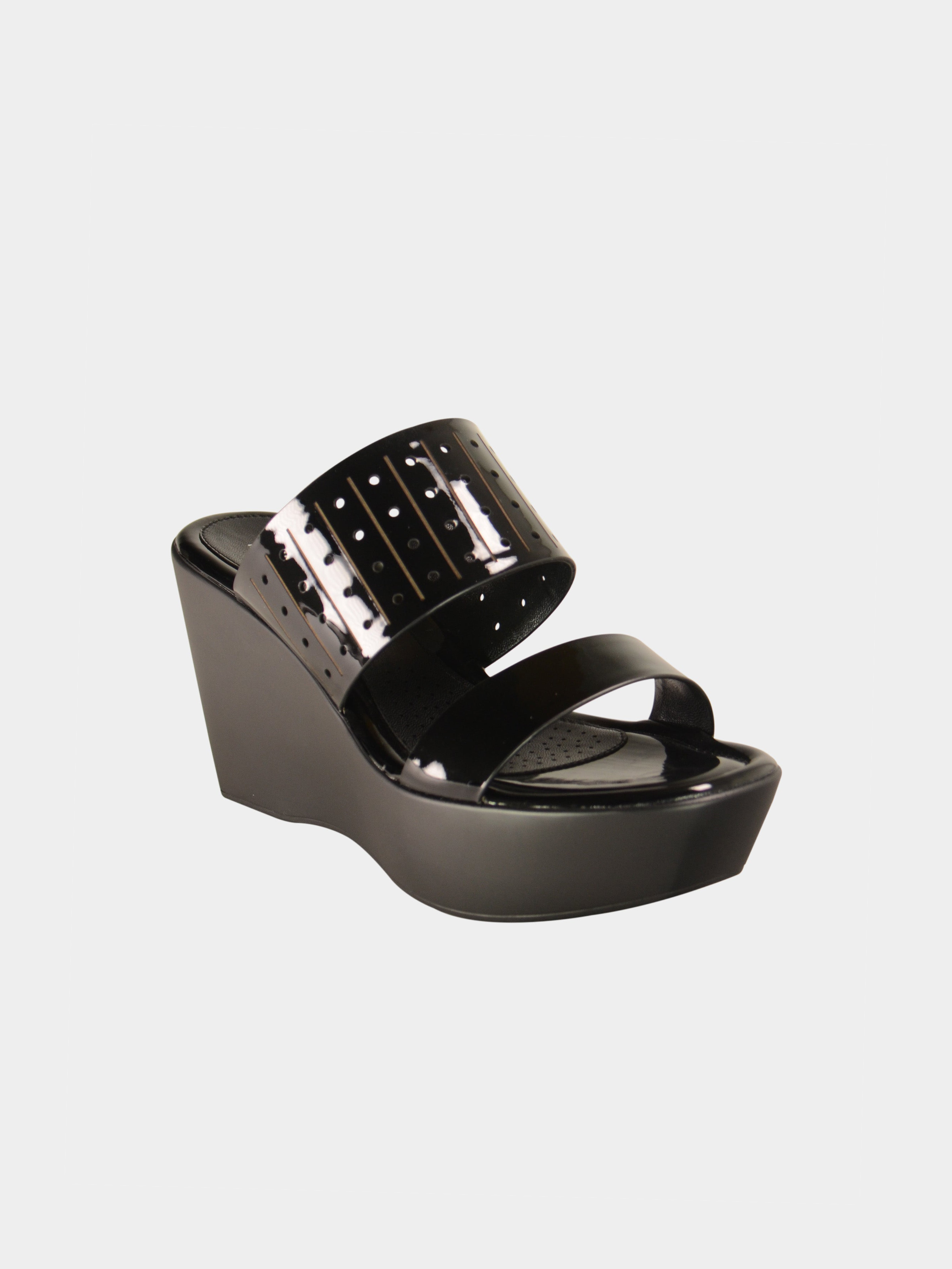 Michelle Morgan 019283 Women's Platform Sandals #color_Black
