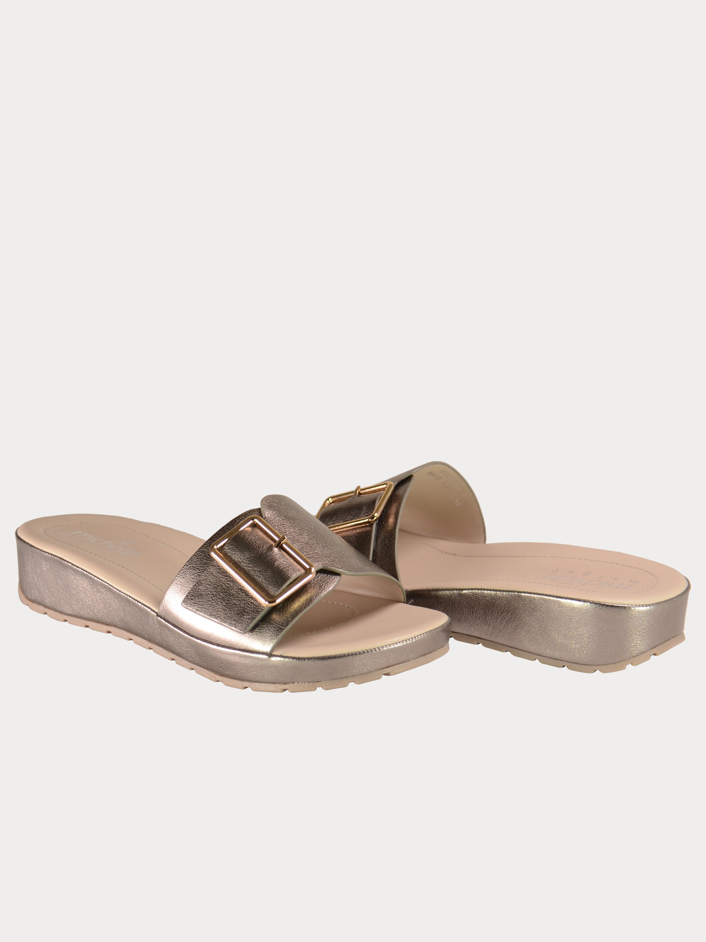 Michelle Morgan 814050 Women's Slider Sandals #color_Gray