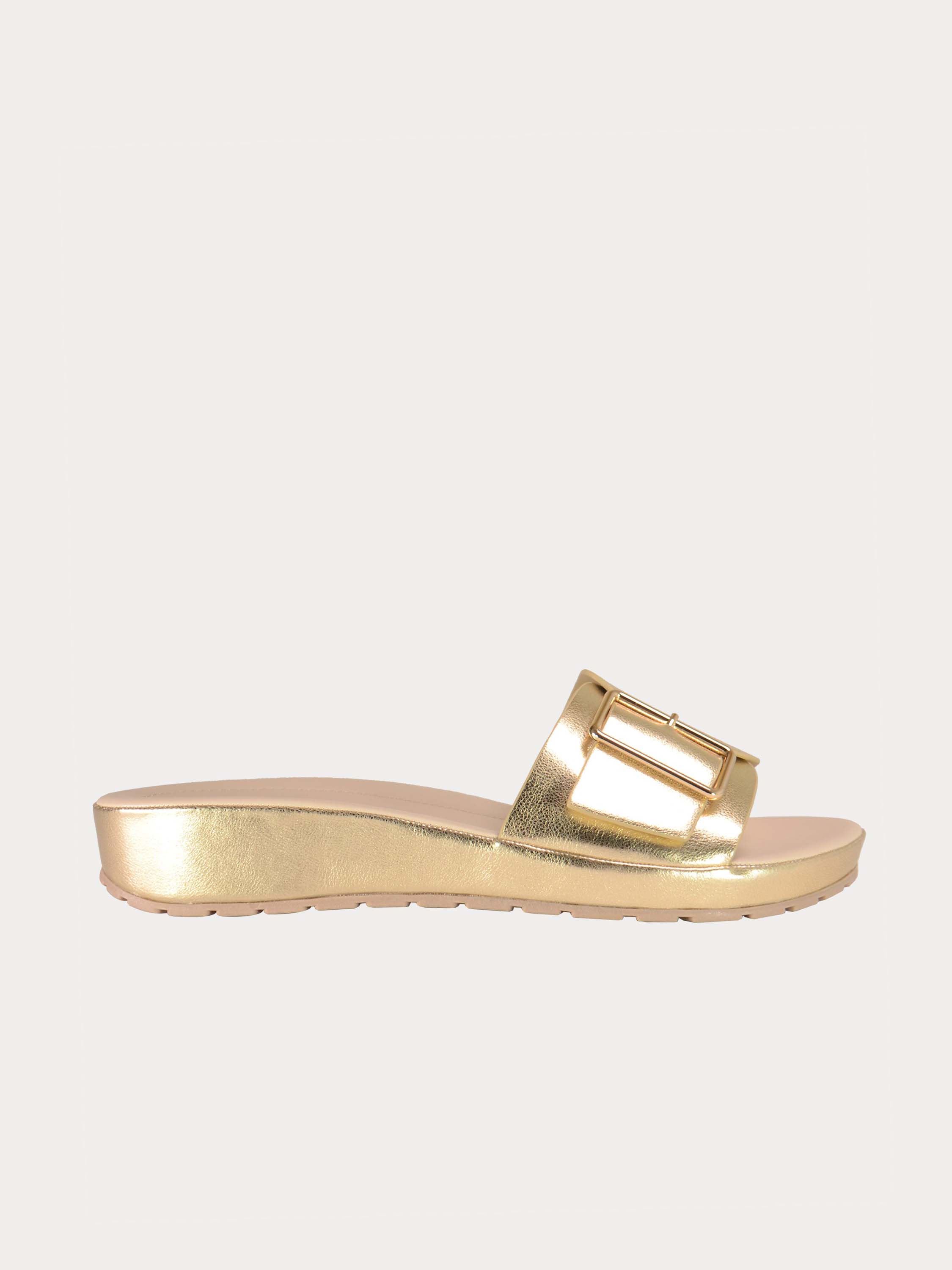 Michelle Morgan 814050 Women's Slider Sandals #color_Gold